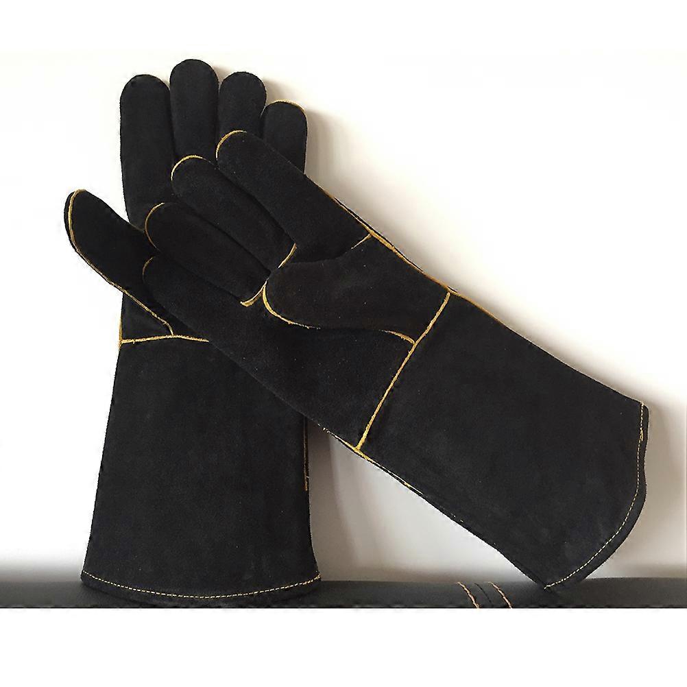 Heat Resistant Bbq Glove for Baking with Cowhide Grip