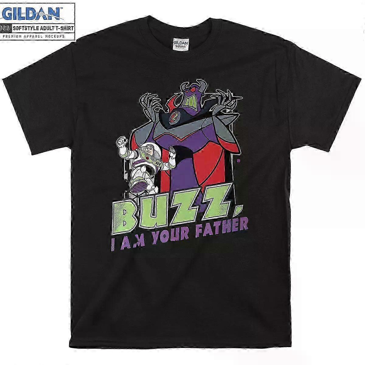 Zurg a Buzz Lightyear - kostkované retro tričko s nápisem "Jsem tvůj otec"