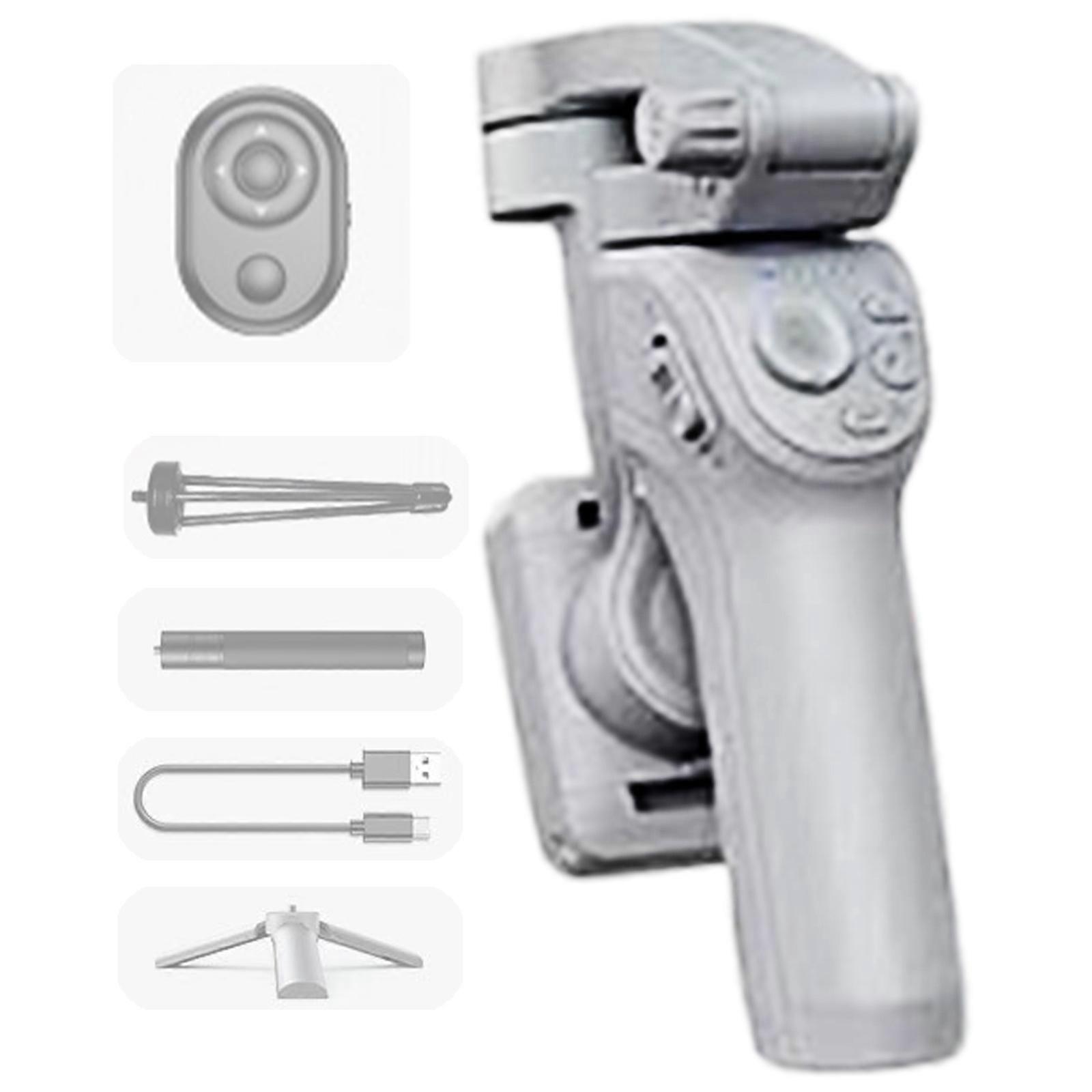 High Capacity 3Axis Camera Stabilizers AI Recognition 1000LM Fill Light Compactly Design For Travel Adventure Photo Multicolor