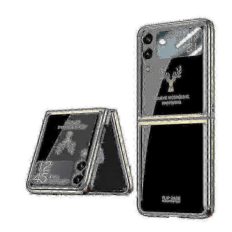 2025 Samsung Z Flip 3 Folding Screen Scratch Resistant Mirror Hard Caseblack