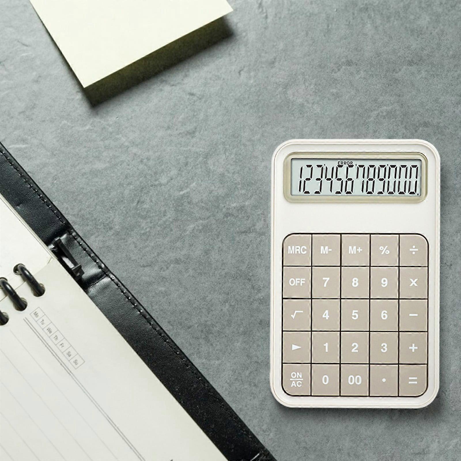 Clearance! Ultra-thin 12-digit desktop calculator with clear screen display, compatible with smart appliances. Ideal for office, student, business or