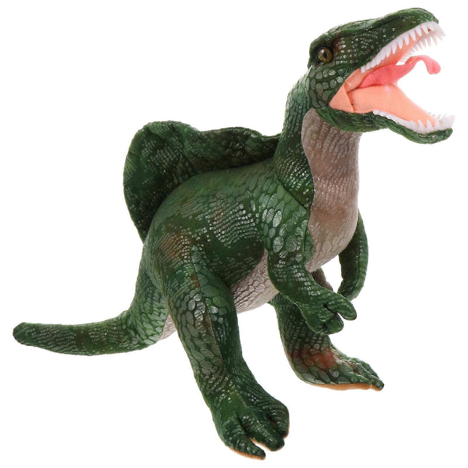 Green Plush Doll for Kid Playing Soft Stuffed Dinosaur Toy