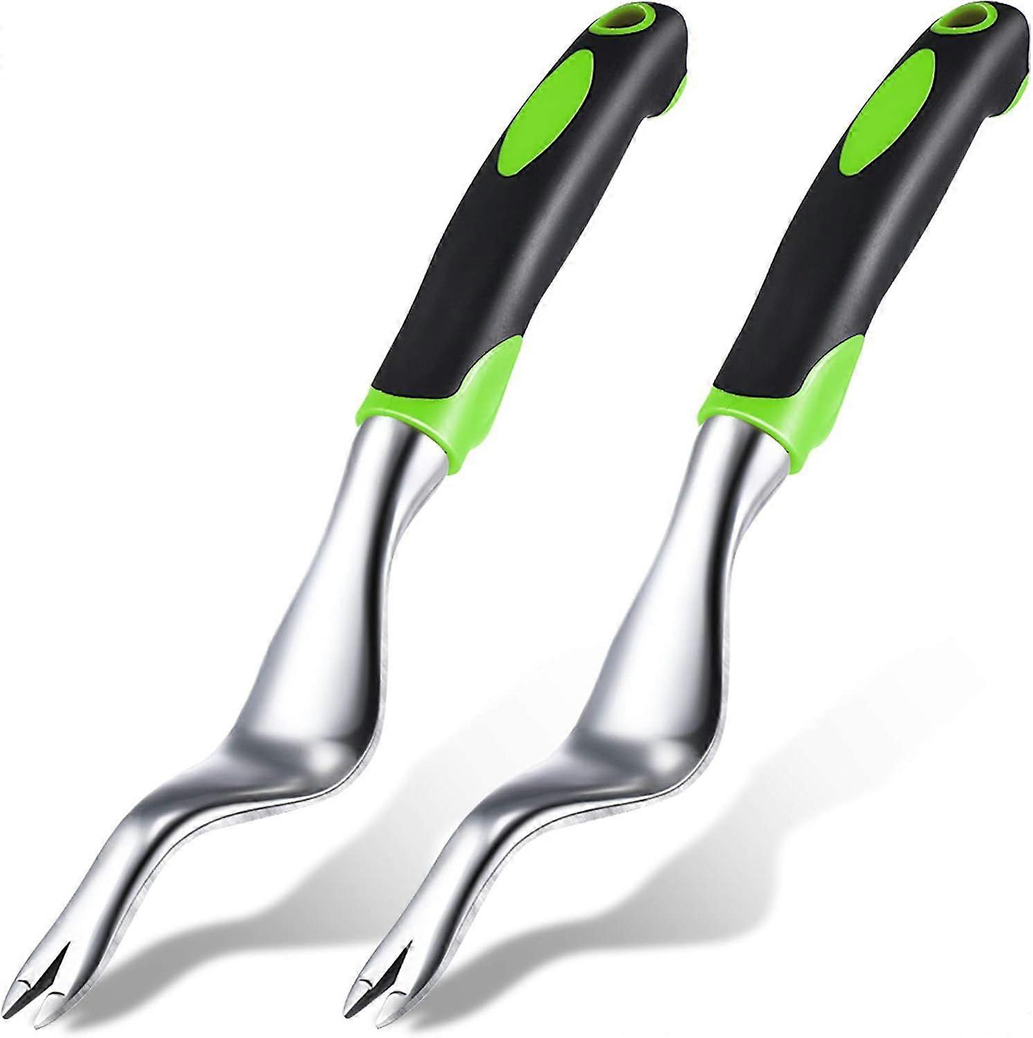 2 pieces of weeding puller tool hand weeding tool garden weeding tool garden weeding weeding tool with ergonomic handle,