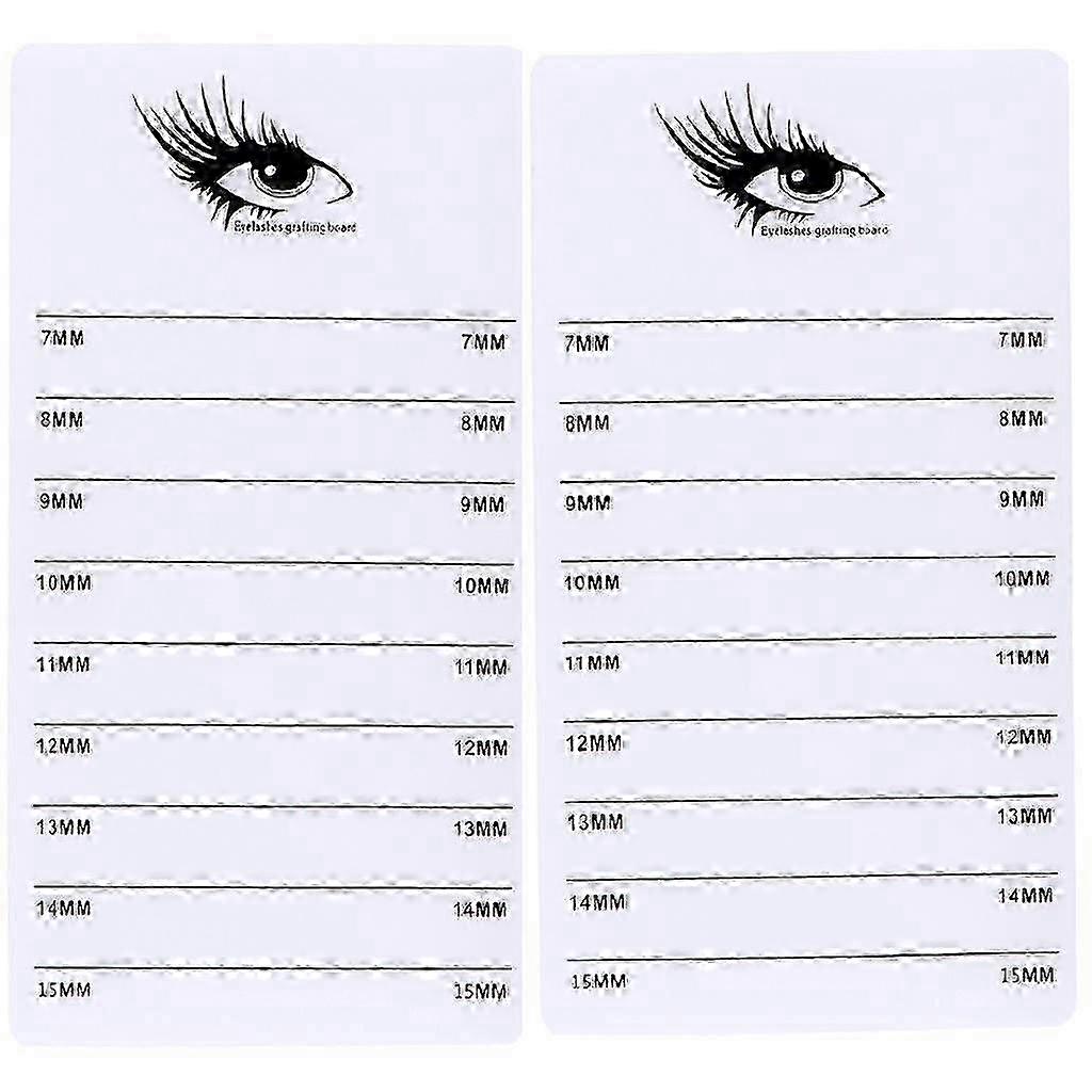 2pcs Acrylic False Lashes Pallet Eyelash Extensions Stand Holder Board Plate