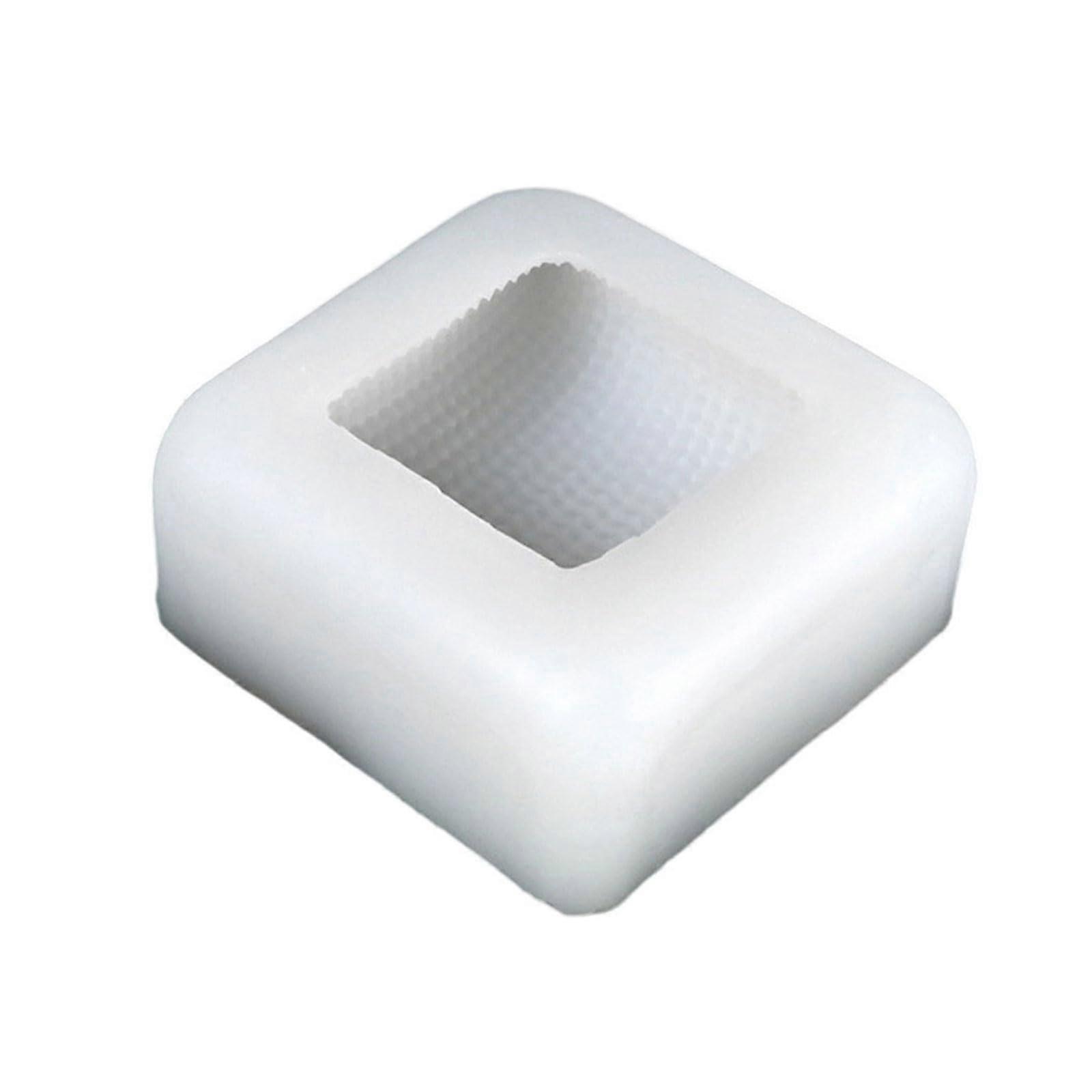 Silicone Baking Mold with Square Knitting Pattern for Desserts Soap Crafts Easy Release