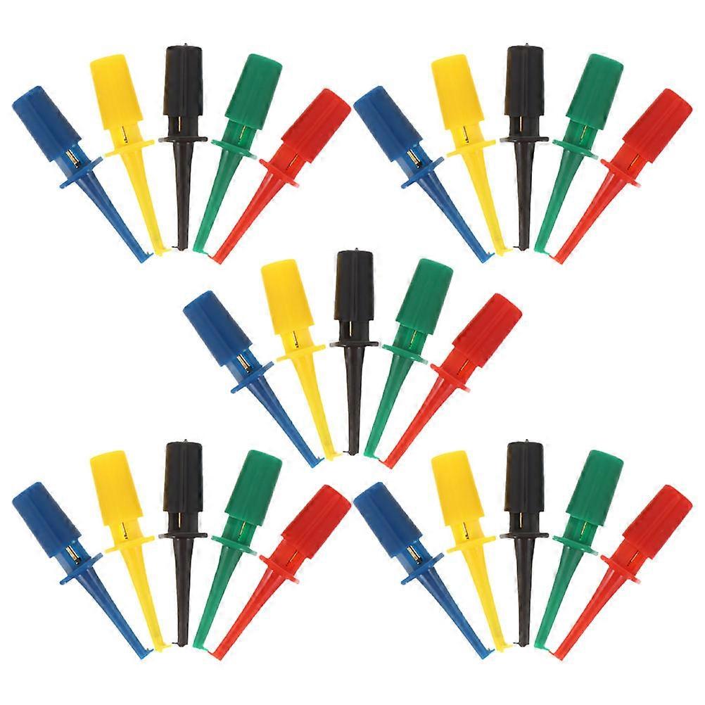 Multimeter Test Hooks Circular Hook Design For Electronic Testing Red 25Pcs