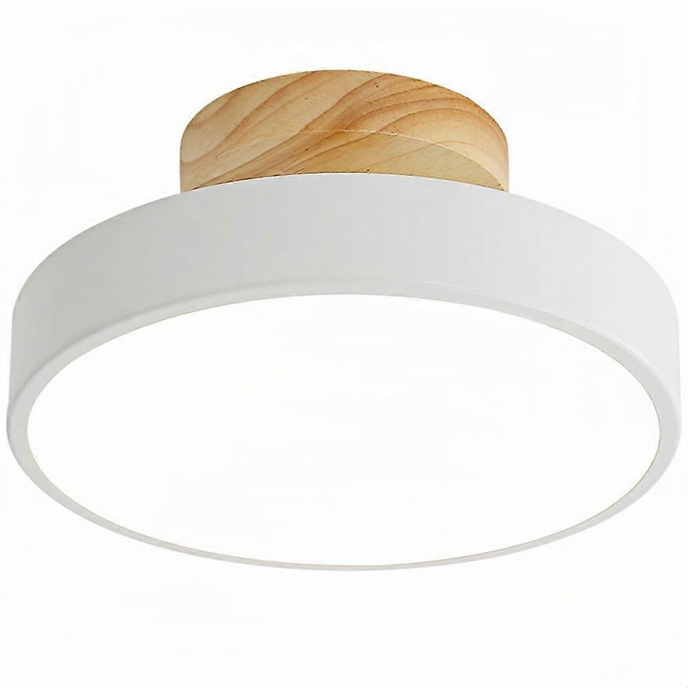 Nordic LED Ceiling Light with Remote, Dimmable Stepless Control for Kitchen Living Room, White