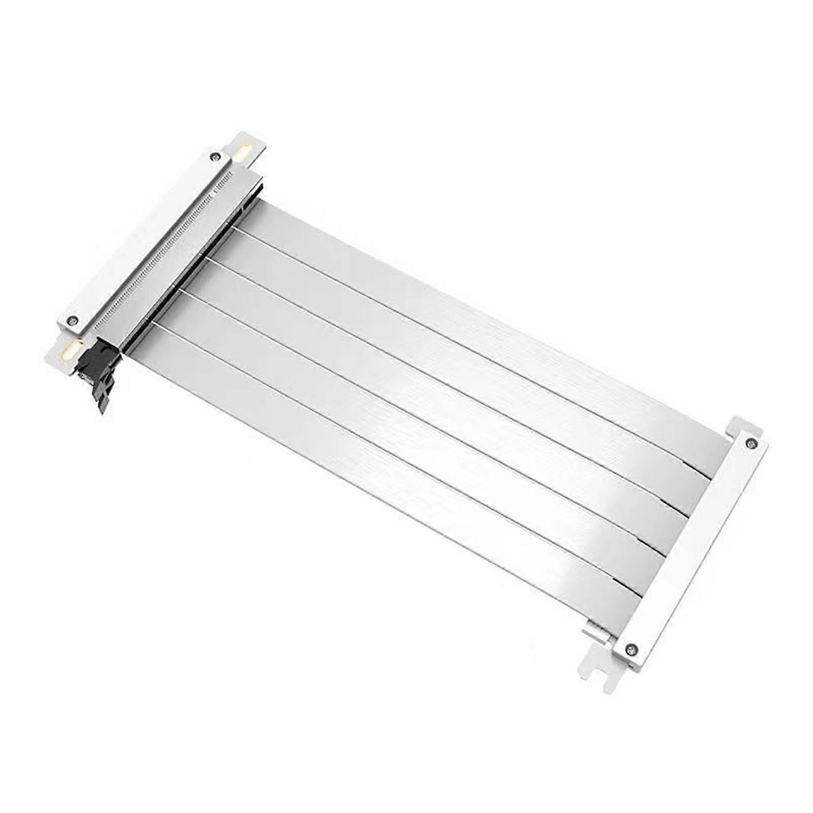 PCI Convey version x16 GPU Extension Cable 25CM Direct current Recent Visuals Layouts Upgraded for ITX Instances  White