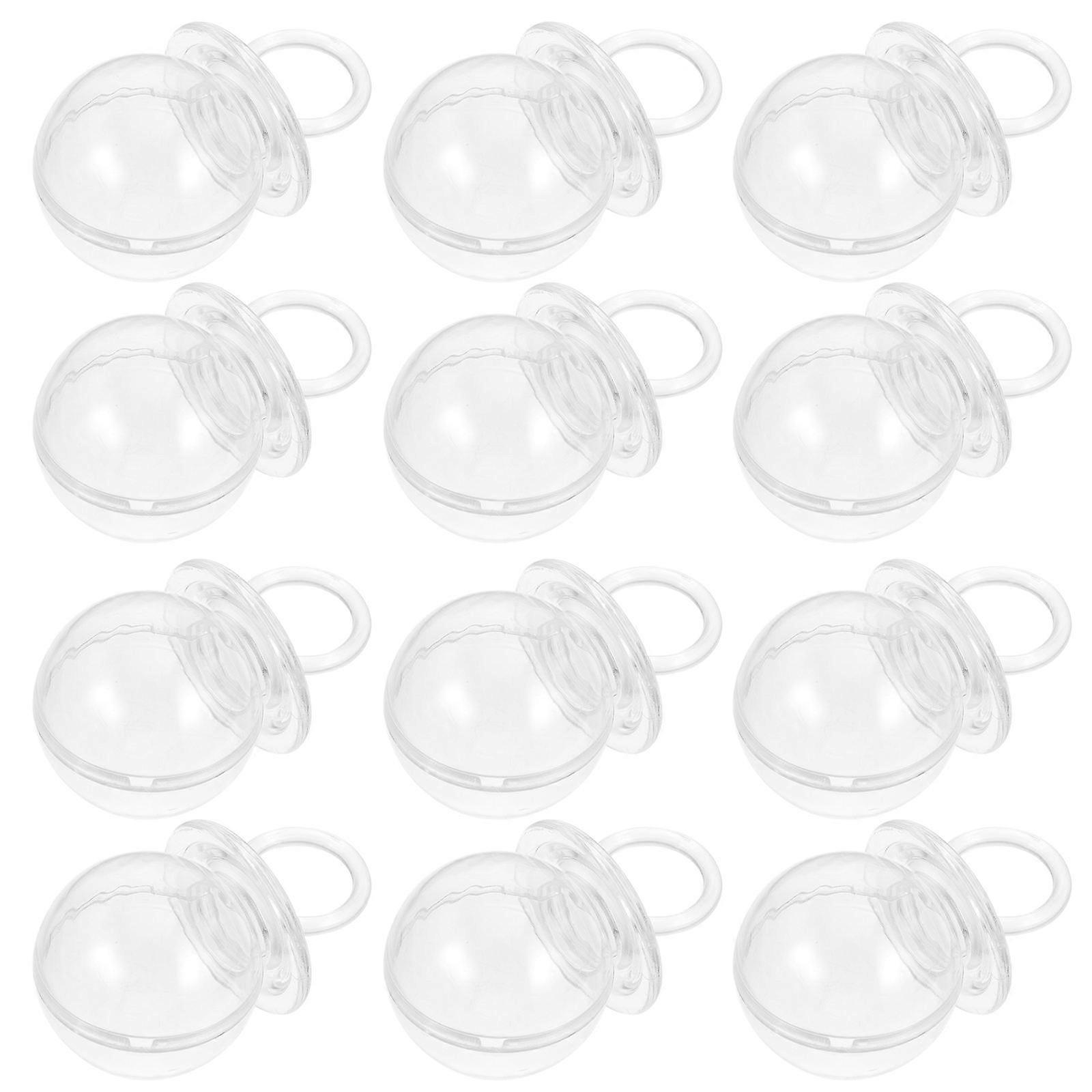 Pacifier Shaped Candy Boxes for Baby Birthday Gift Packing 12Pcs