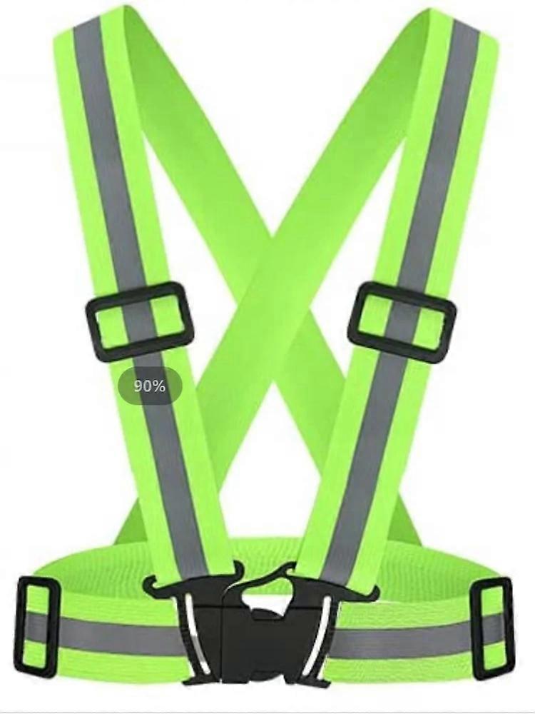 Highlight Reflective Straps Night Work Security Running Cycling Safety Reflective Adjustable Vest High Visibility Reflective