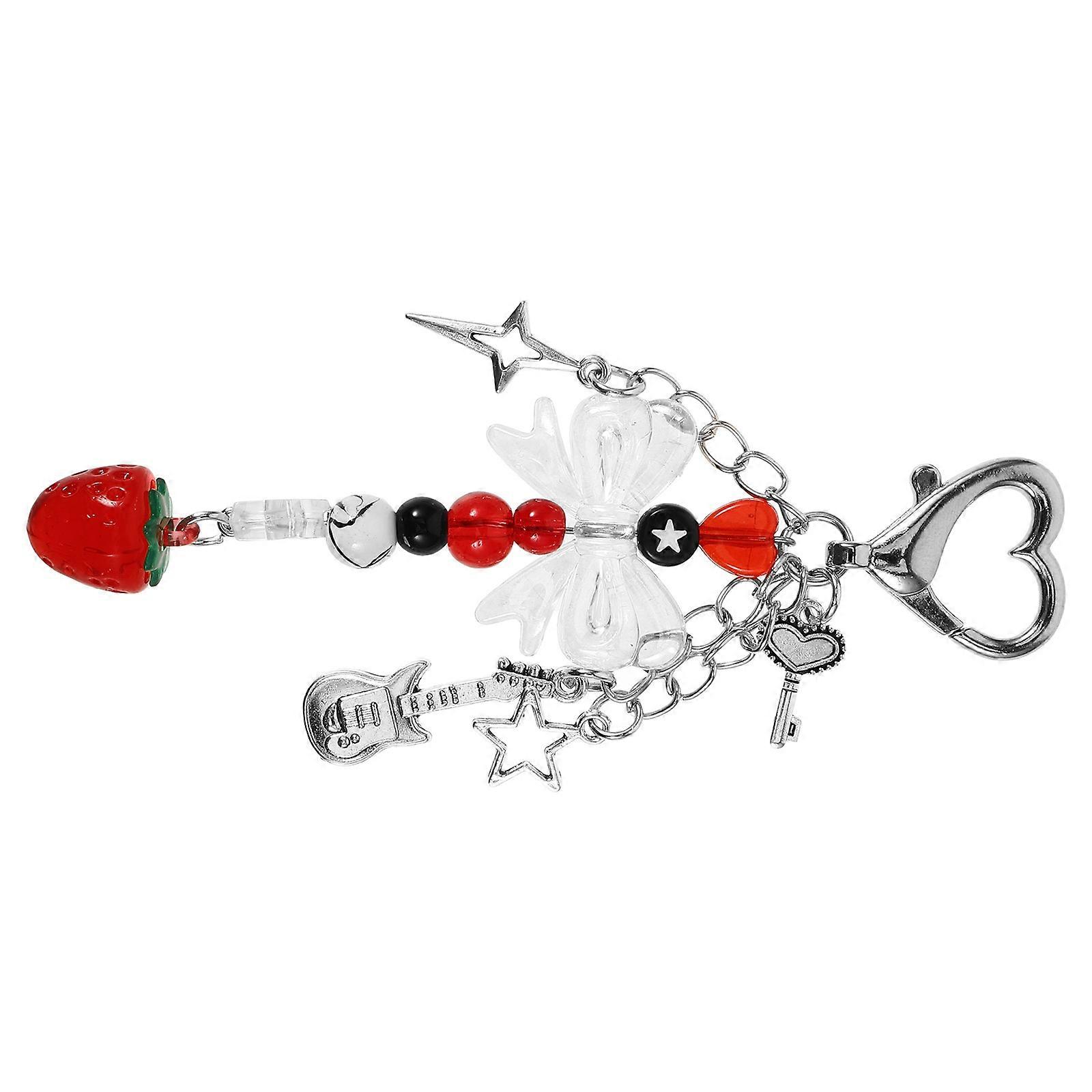 Adorable Aesthetic Keychain Alloy Pendant Keychain Charm for Keys