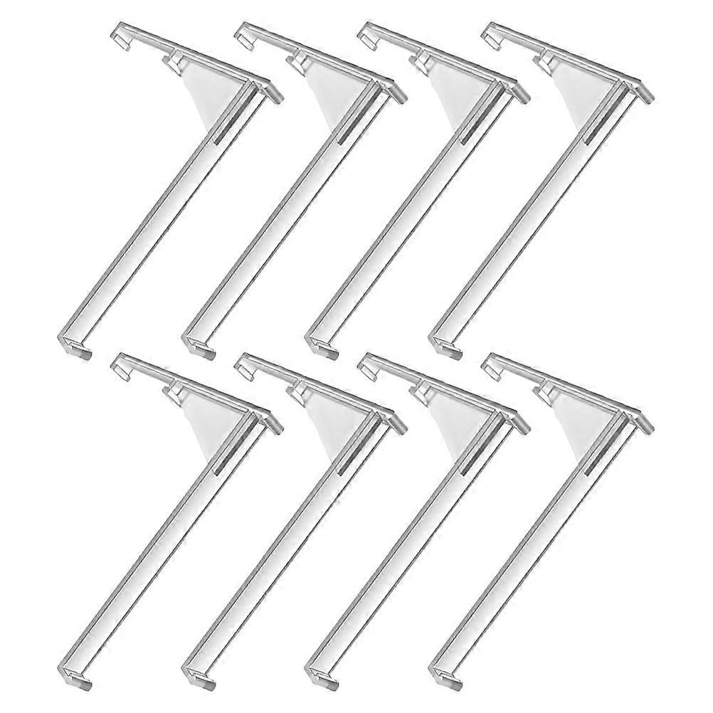 Vertical Blind Valance Clips Transparent for Curtain 8Pcs Plastic Clips