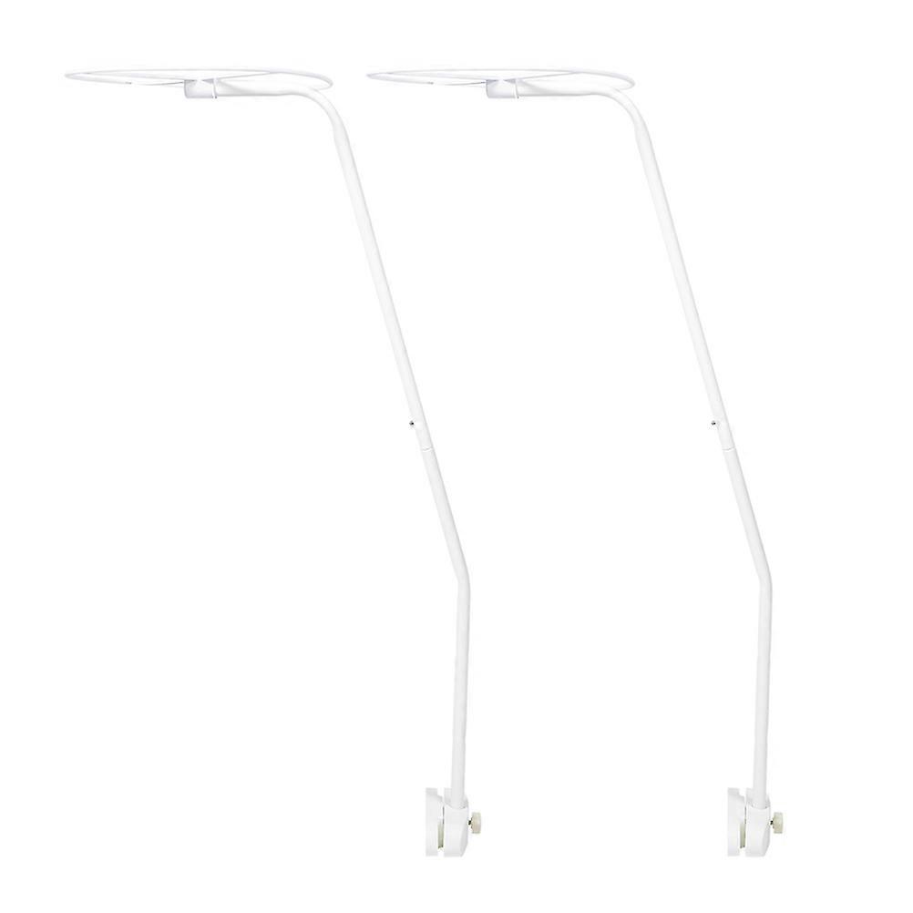 Canopy Support Rods for Durable Use 2Sets Steel White Frame