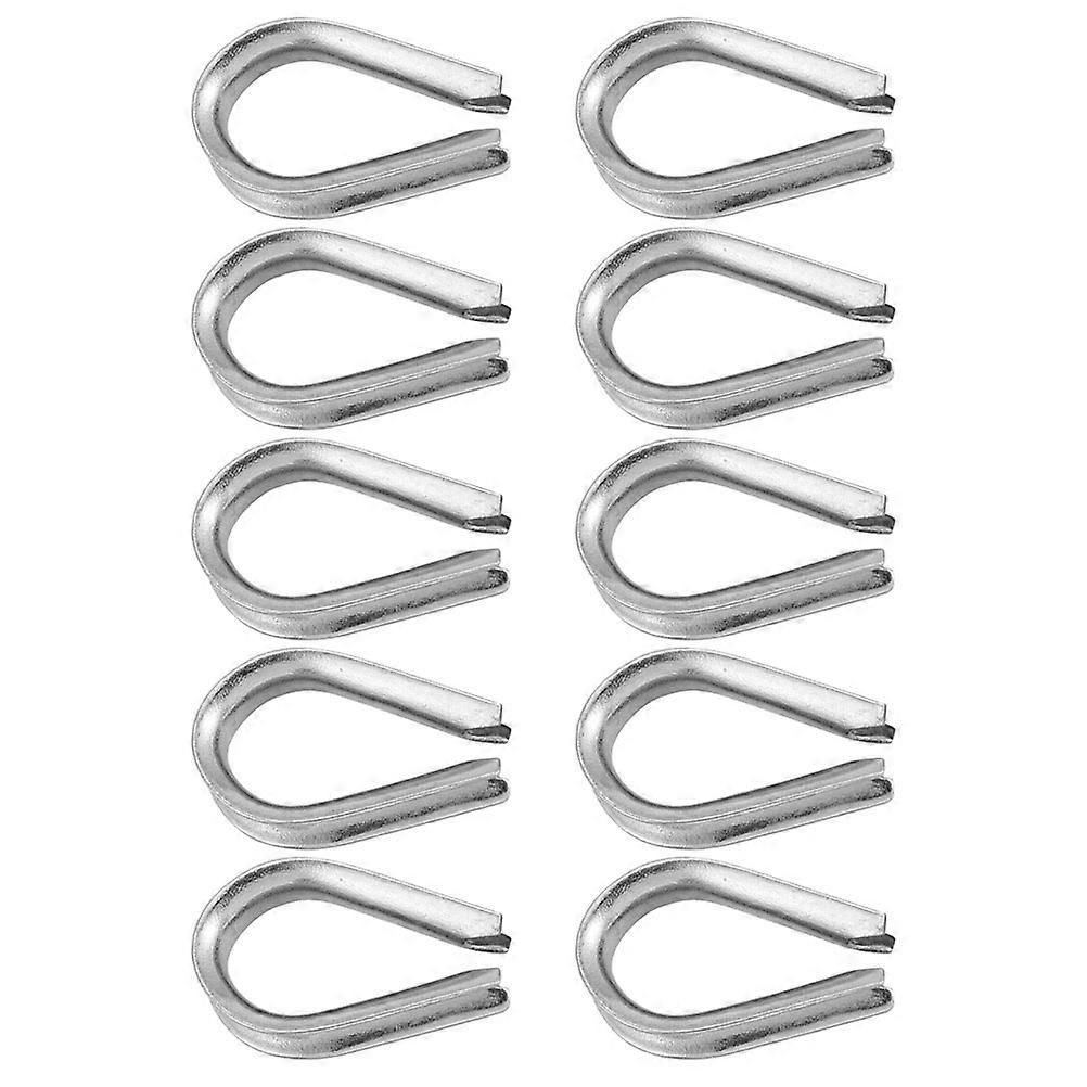 Stainless Steel Wire Rope Thimble with Triangular Ring Structure for Reliable Connection 10 Pieces
