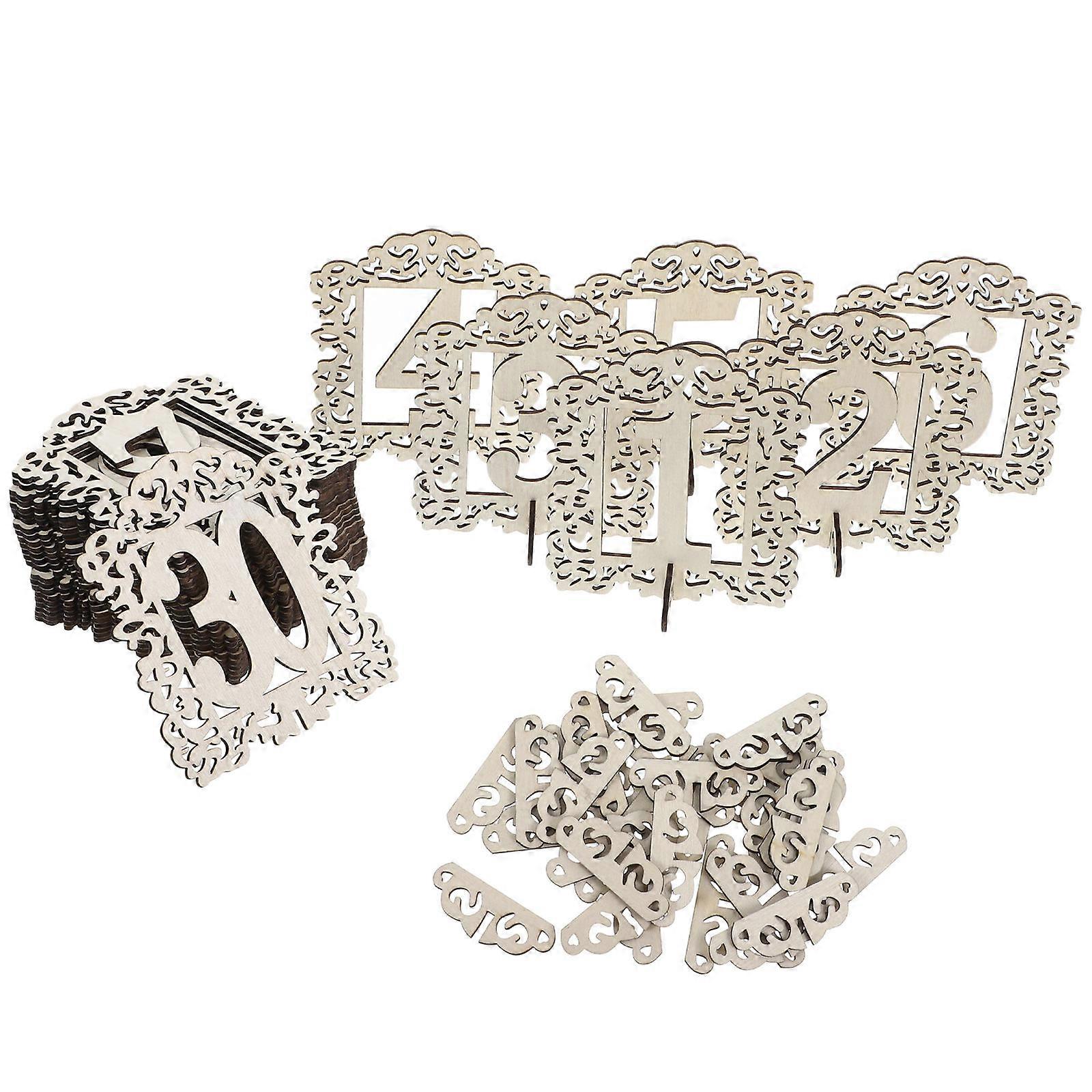 Table Number Cards for Wedding Reception Table Number Signs 30Pcs