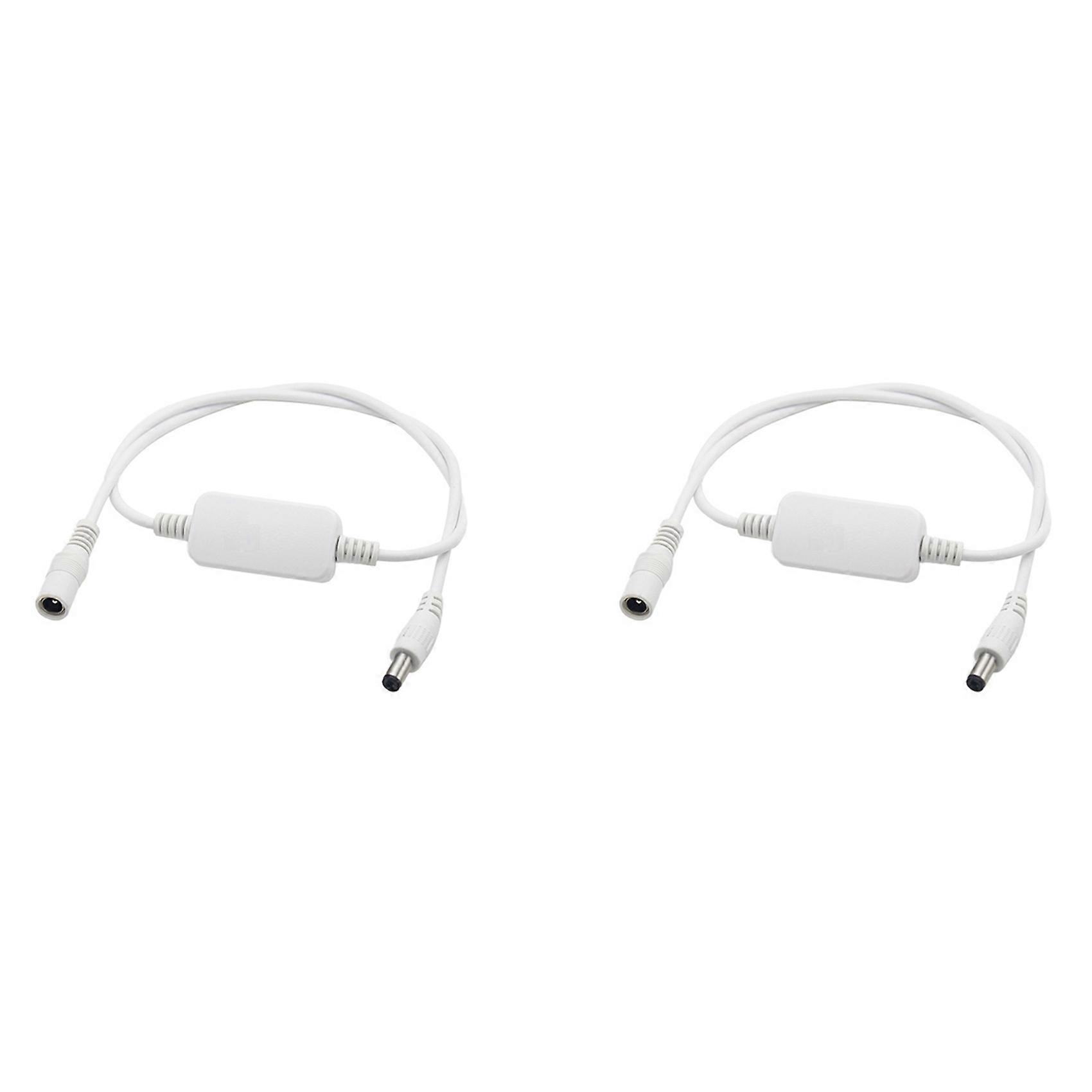 2X 24 Hour Auto Reboot Router Routing Timer Reset Tool DC Power Timing Fiber Modem Router DC Power Manager White