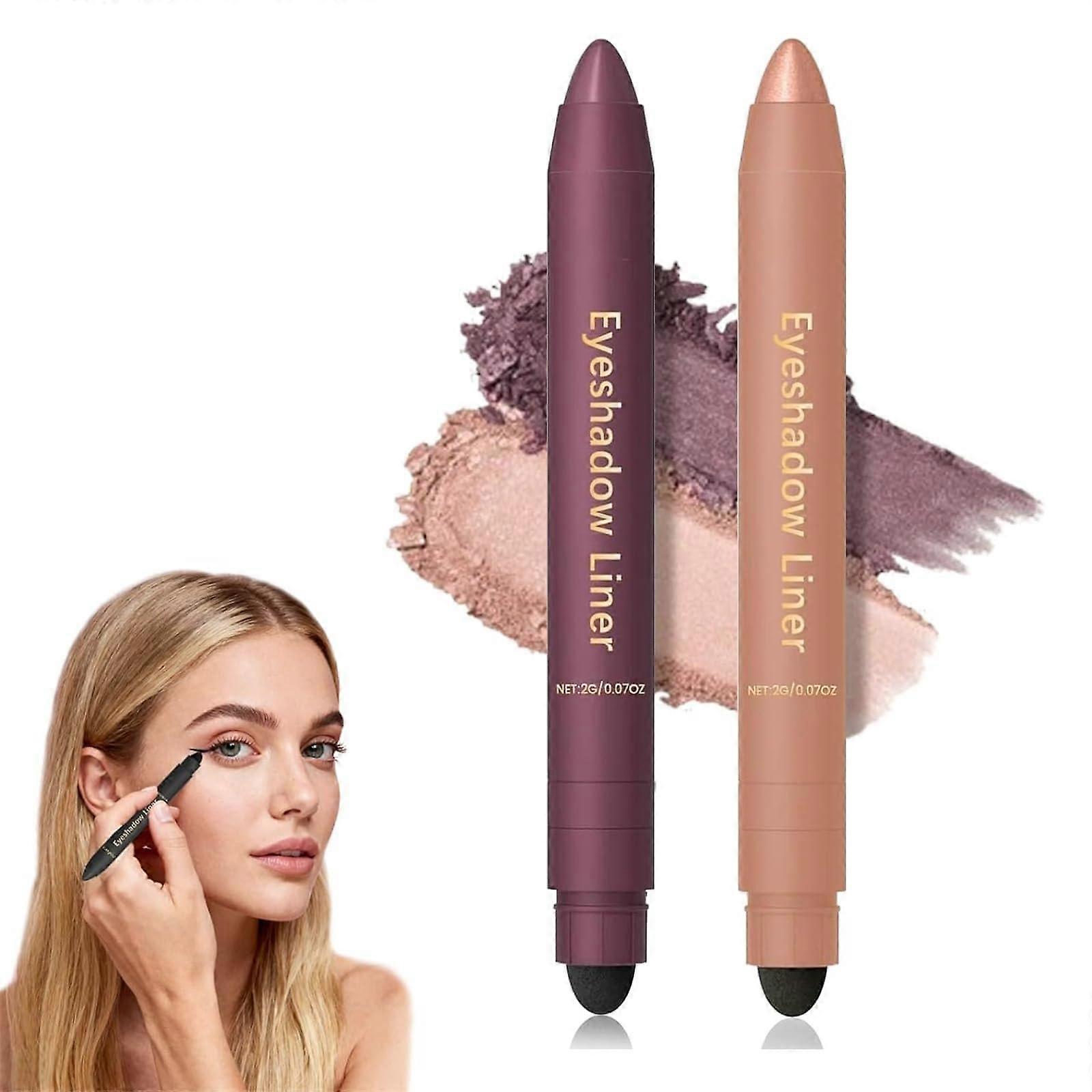 2in1 Eyeliner and Eyeshadow Stick with LongLasting Color and Smooth Glide Formula