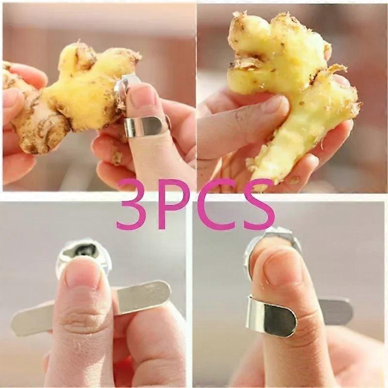 ��plucheur de gingembre 3 pi��ces/ensemble, cuisine domestique, raboteuse cr��ative de fruits et l��gumes, chataigne, gingembre et ail, accessoi