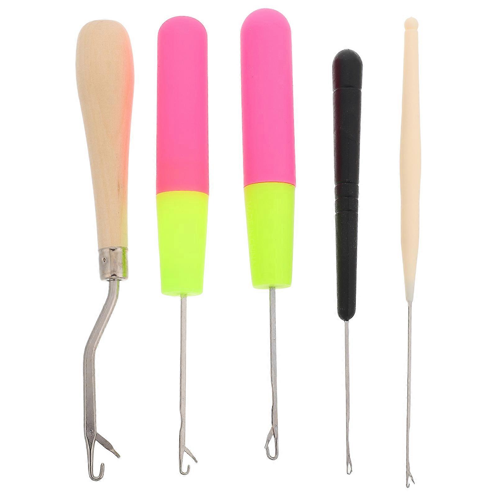 Crochet Hook Tool Multi-Functional for Braids 2Sets Assorted Color