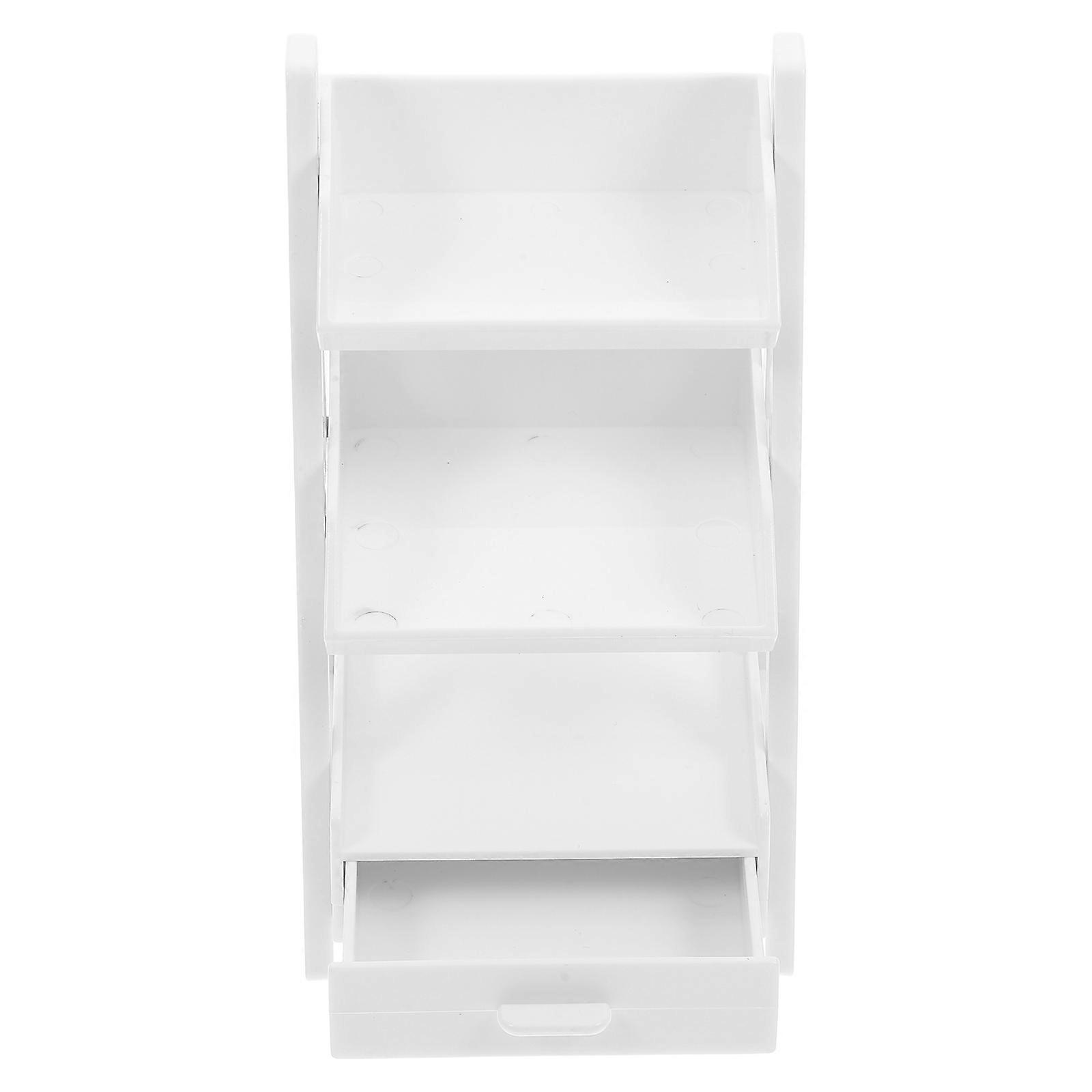 Tiny Plastic Miniature Shelf for Dollhouse Organization