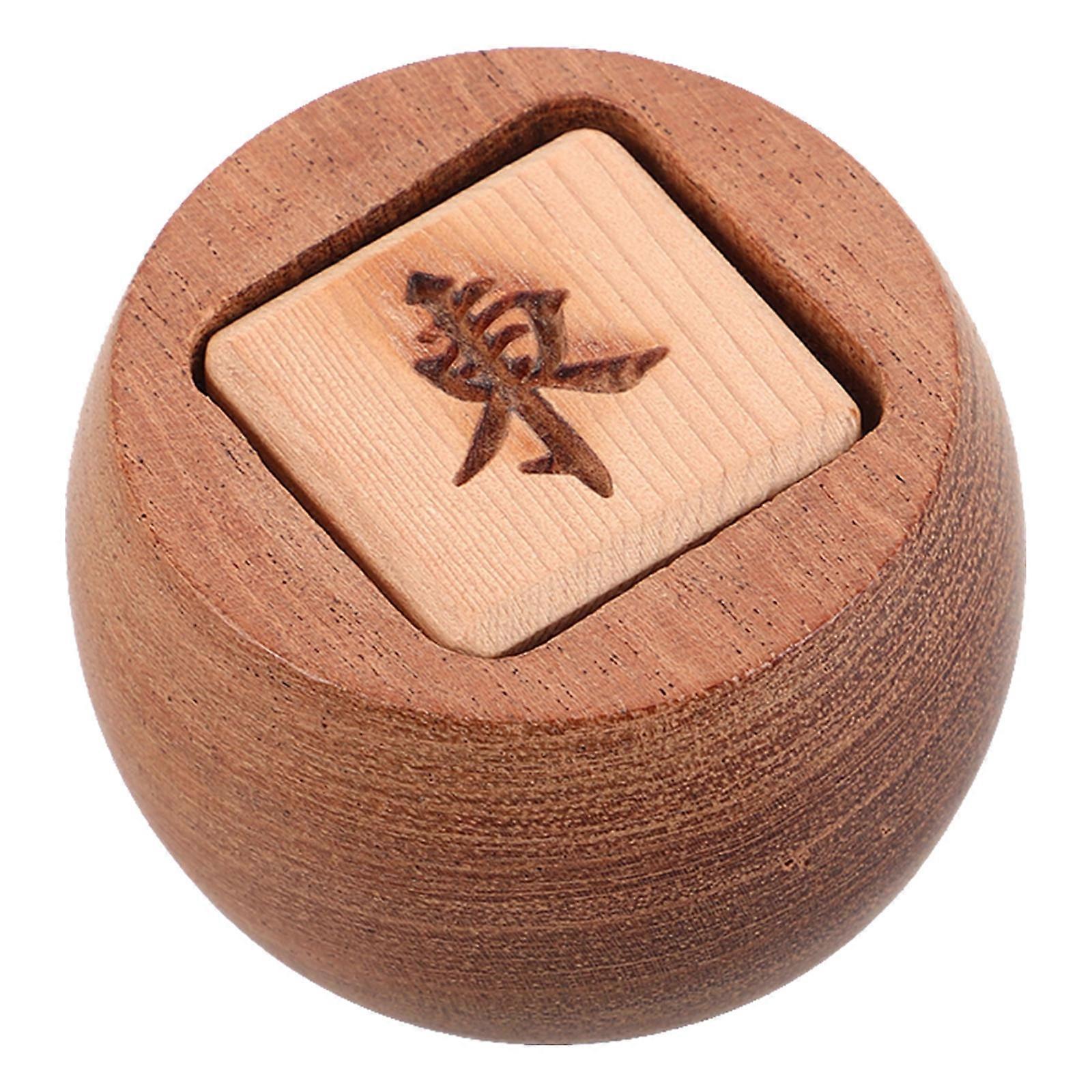 Wooden Mahjong Wind Indicator Accessory for Professional Mahjong