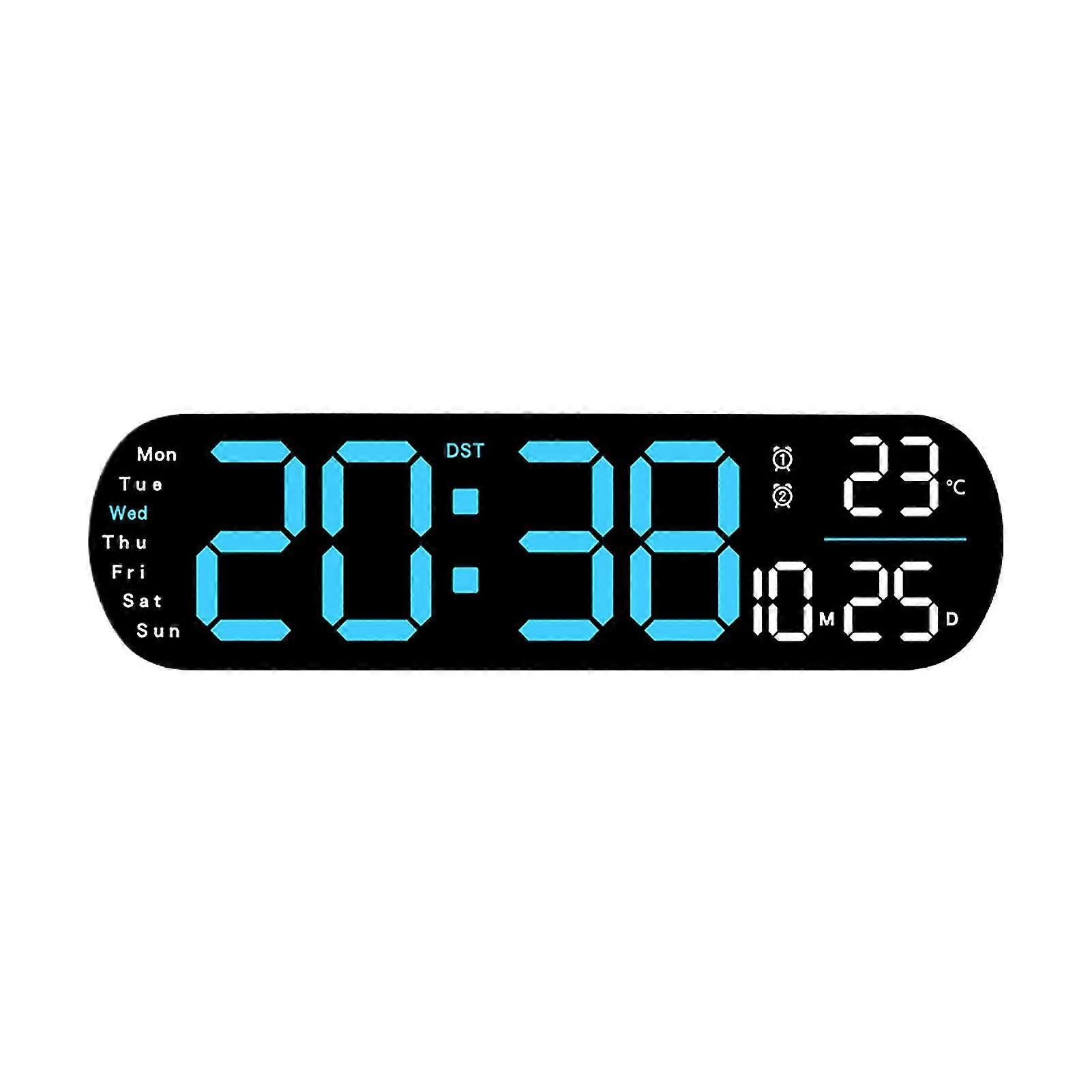 Multifunctional Clock With Large Screen Led Display Temperature/time/date/week Living Room Timer