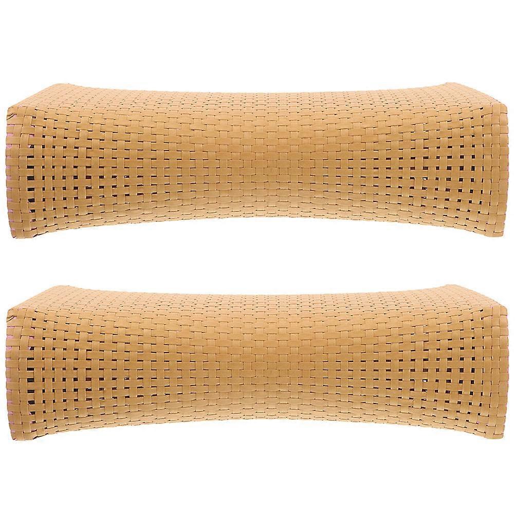 Ergonomically Designed Sauna Pillow for Comfortable Neck Support Lightweight and Compact Plastic Light Yellow