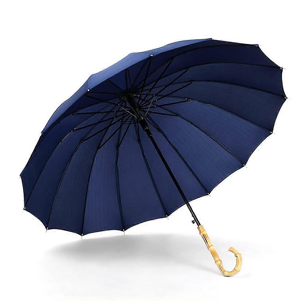 Windproof Golf Umbrella Large Canopy with Automatic Open UV Protection for Sun and Rain