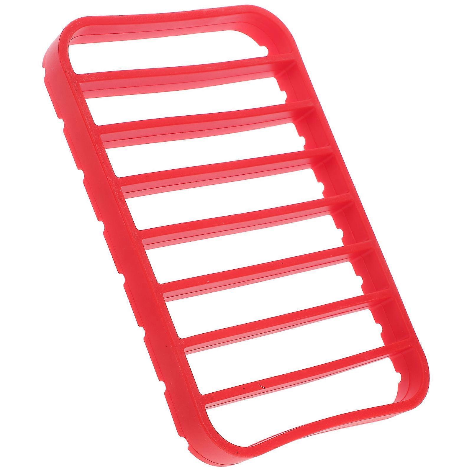 Silicone Cooking Rack for Roasting Red Nonstick Multipurpose Oven Rack