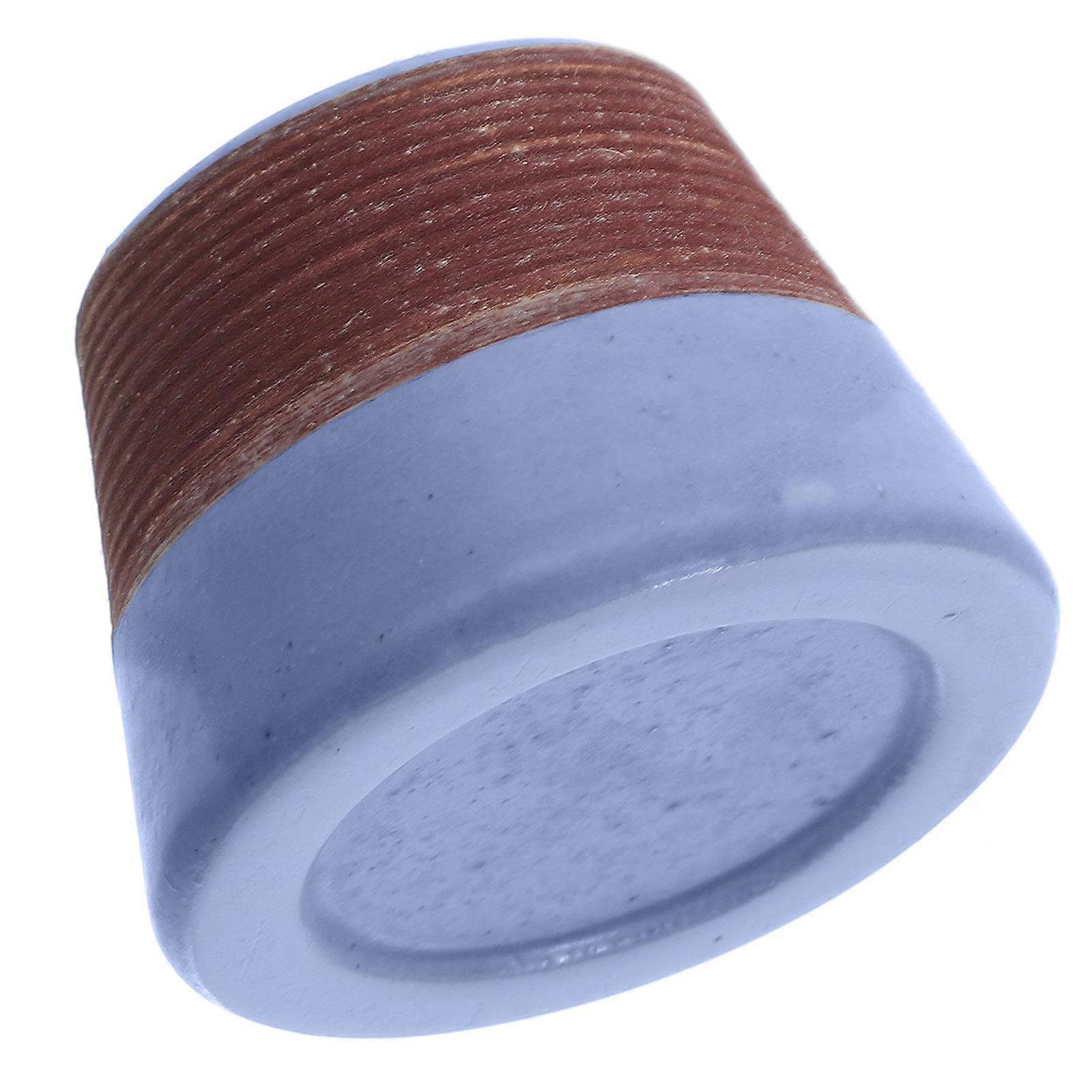 Blue Ceramic Match Container for Storage Stylish Match Holder