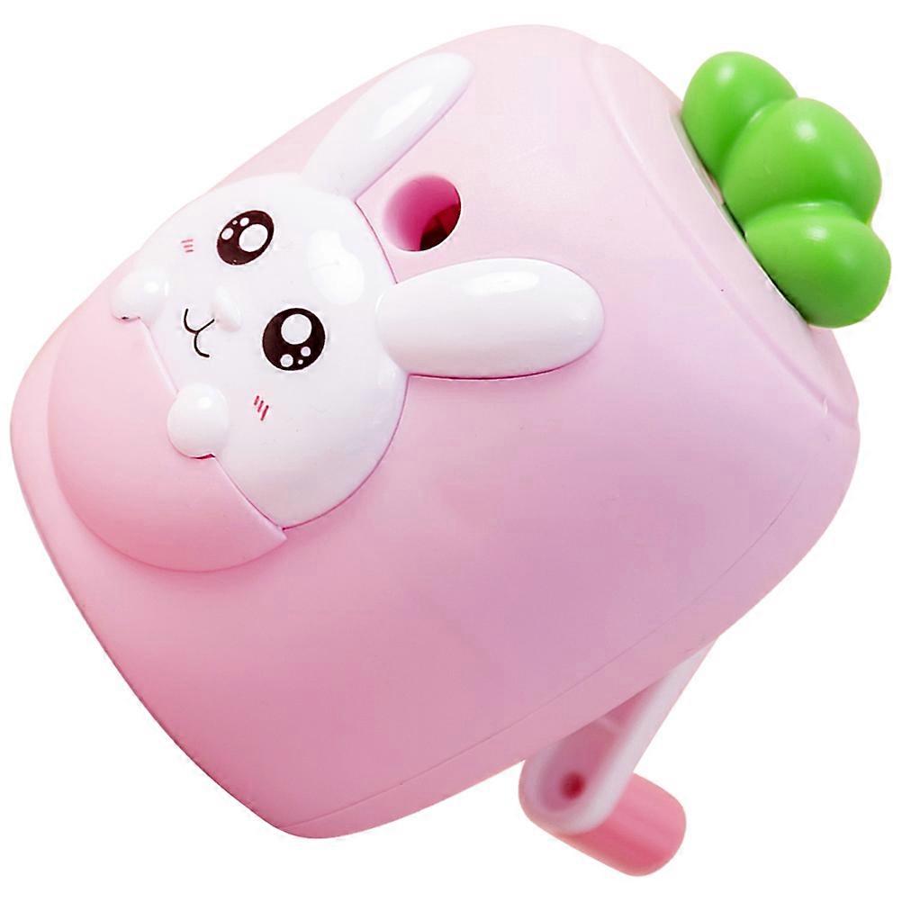 Portable Pink Pencil Sharpener Handheld for Students Use