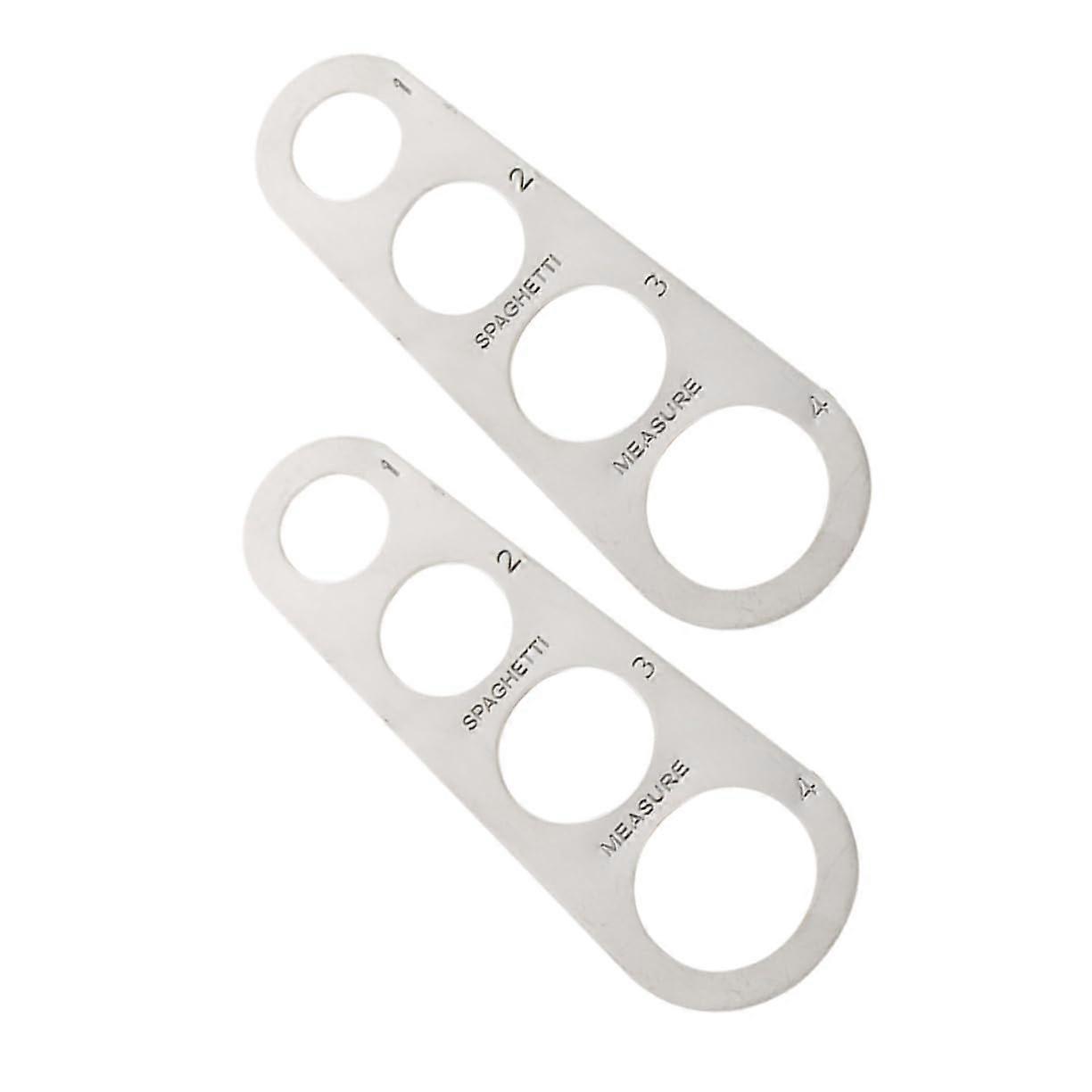 Stainless Steel Pasta Measuring Tool Set for Accurate Spaghetti Portion Control in Kitchen