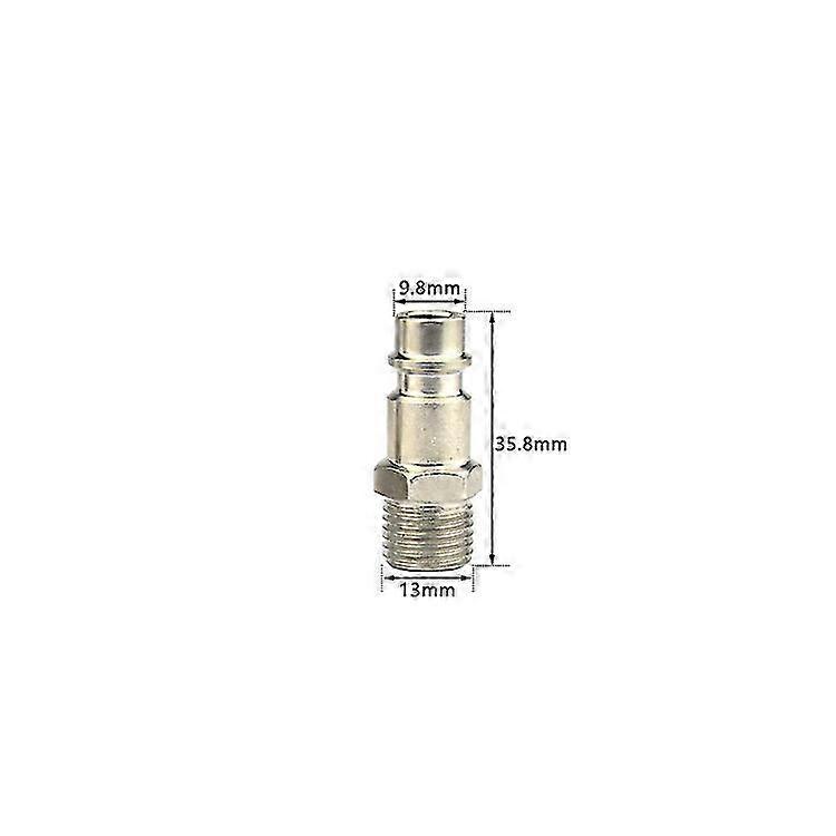 2026 MALE END COUPLER TYPE EURO LINE THREADED 1/4Quick connection with euro external thread