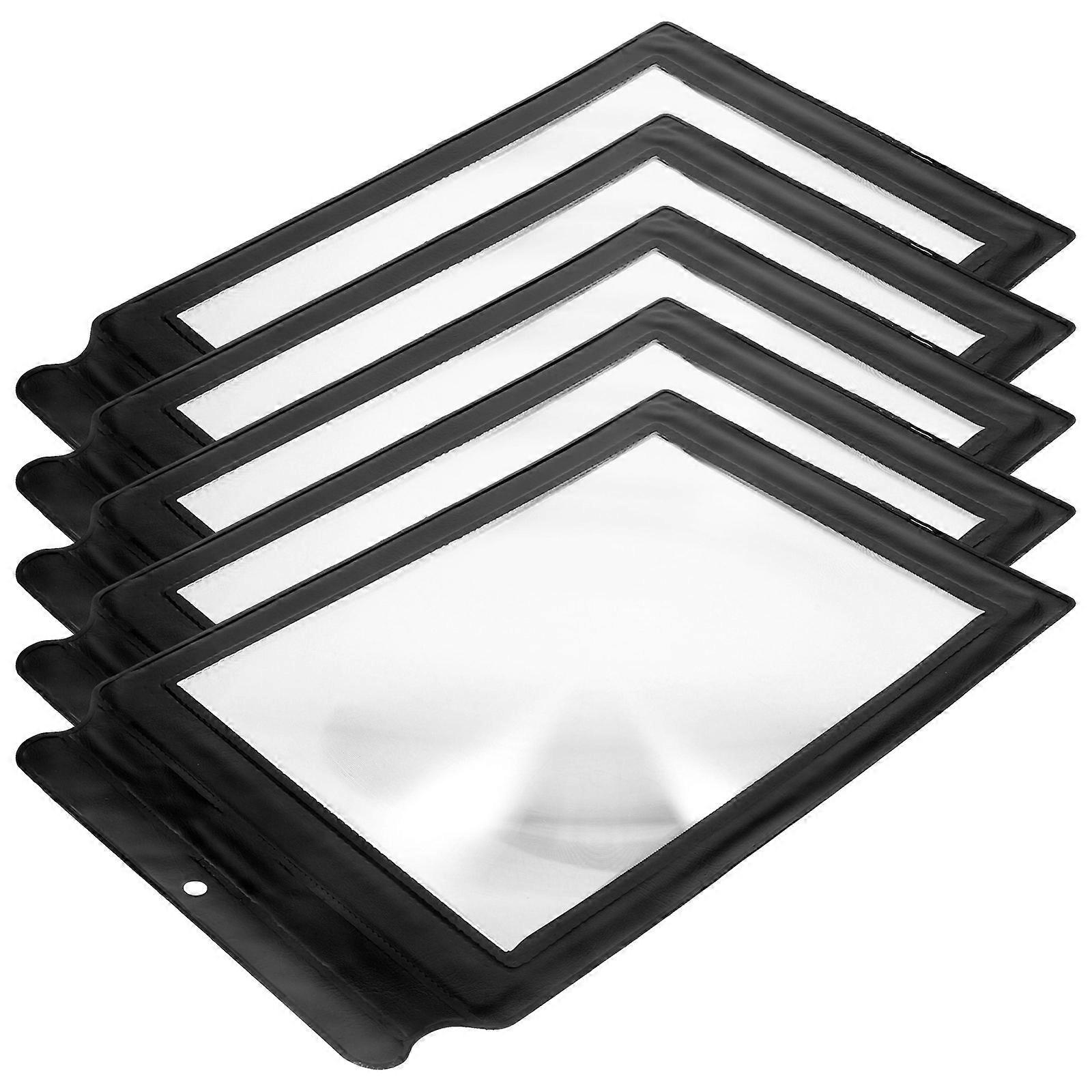 5Pcs Magnifying Sheets for Reading Magnifier Sheets Full Page Magnifier for Reading