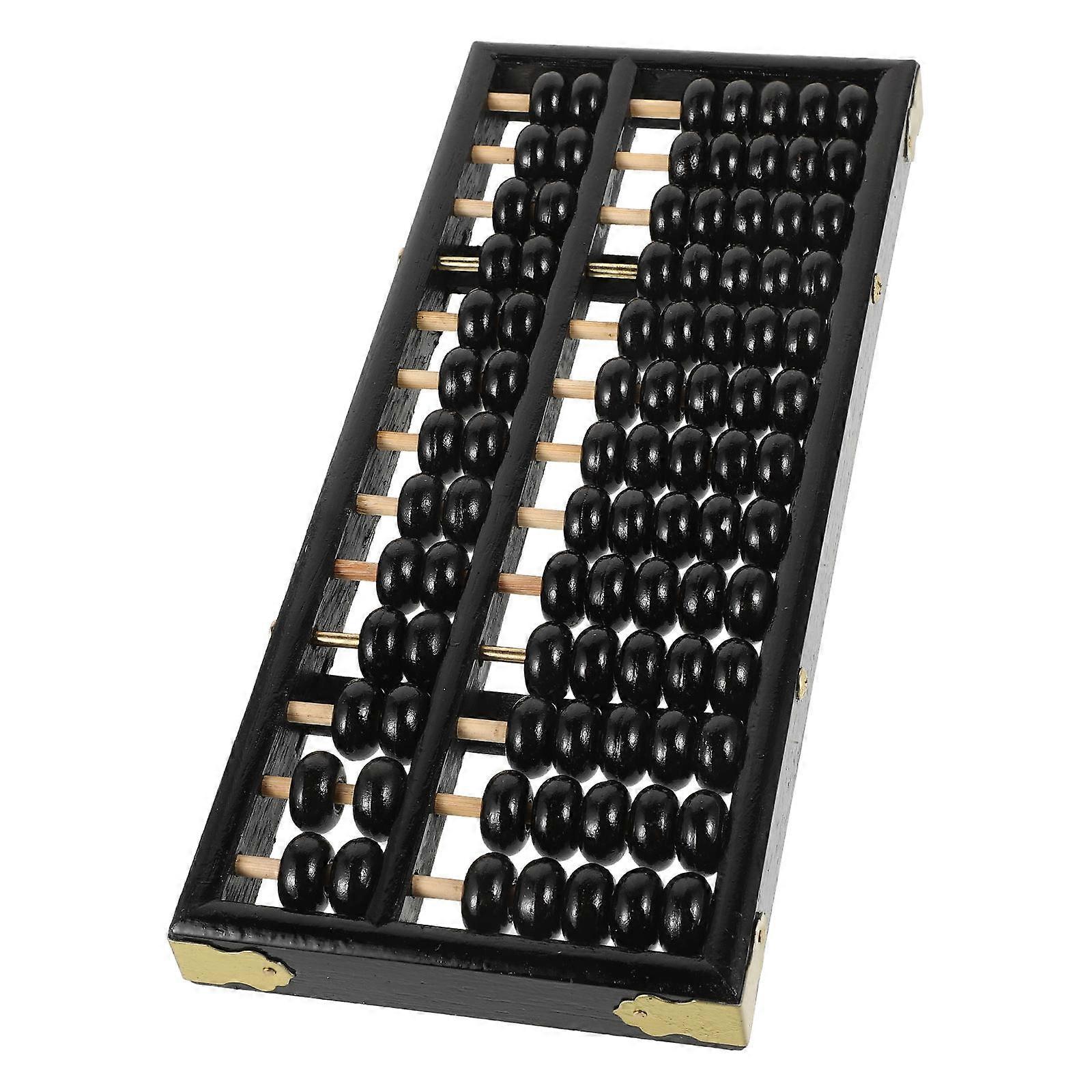 Educational Abacus Wooden Abacus for Mental Arithmetic 3Pcs Black