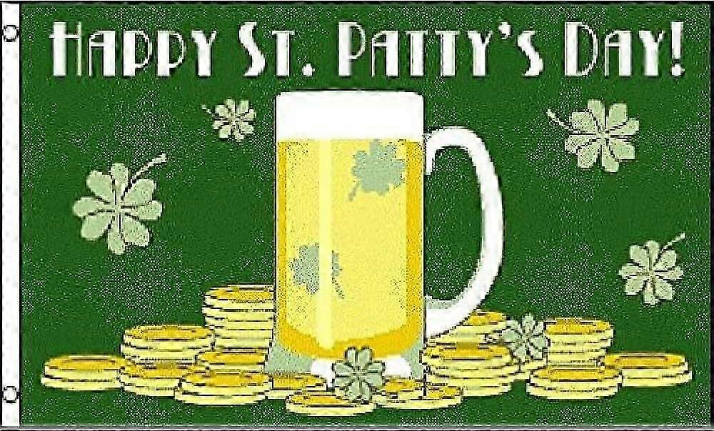 Happy Saint Patrick's Day Flag Qi 0204