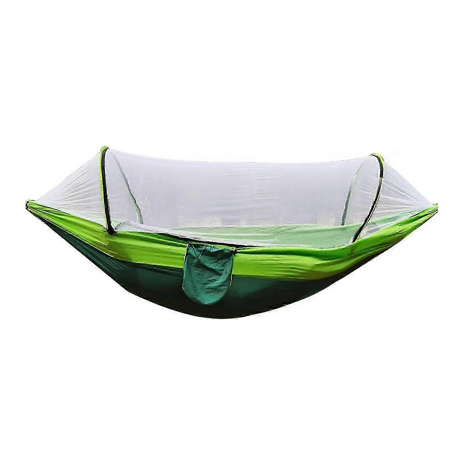 Camping Hammock with Net 210T Nylon Taffeta Automatic Quick Opening Tent