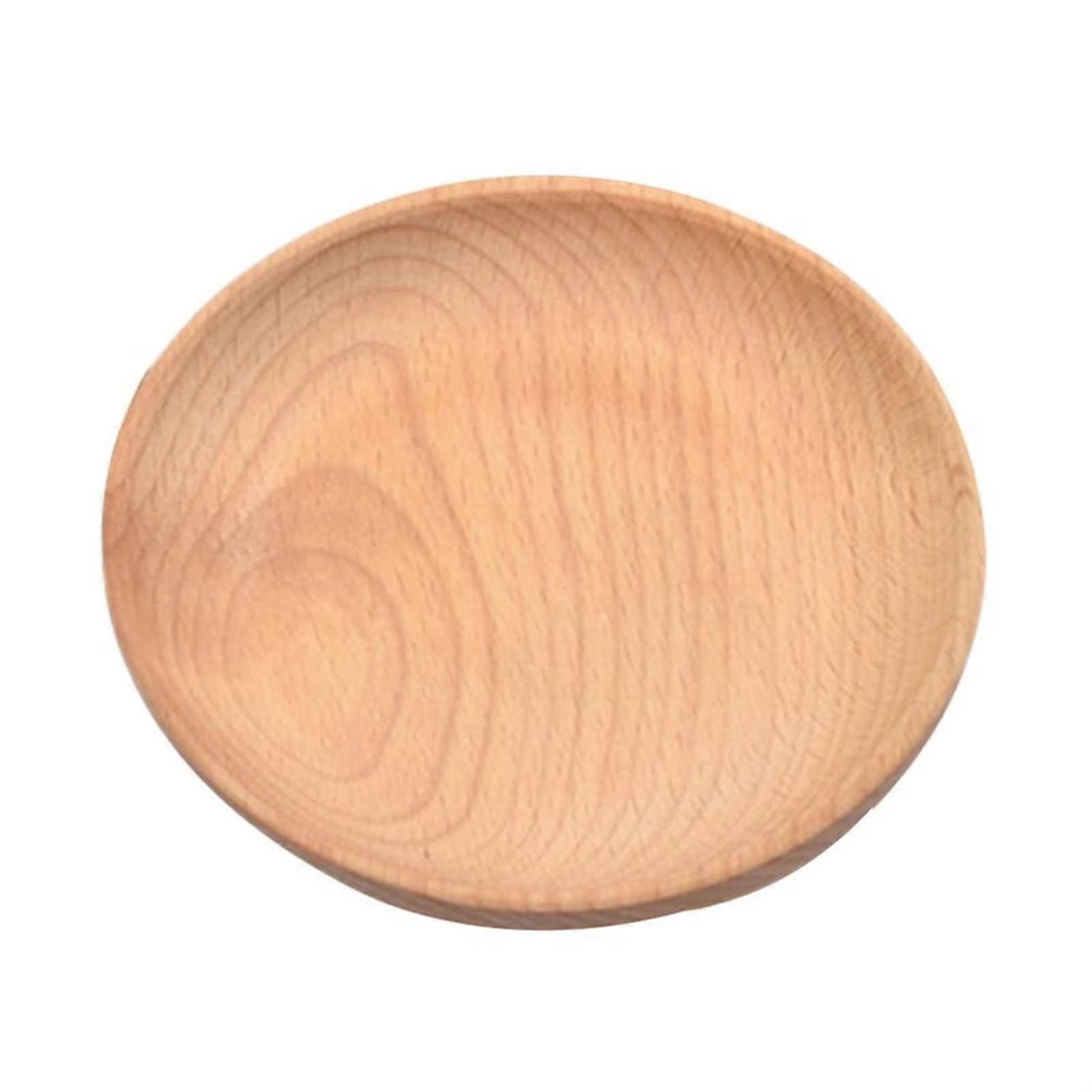 Wooden Bamboo Serving Tray for Tea Cups Saucers Fruit Platter MultiPurpose Elegant Design