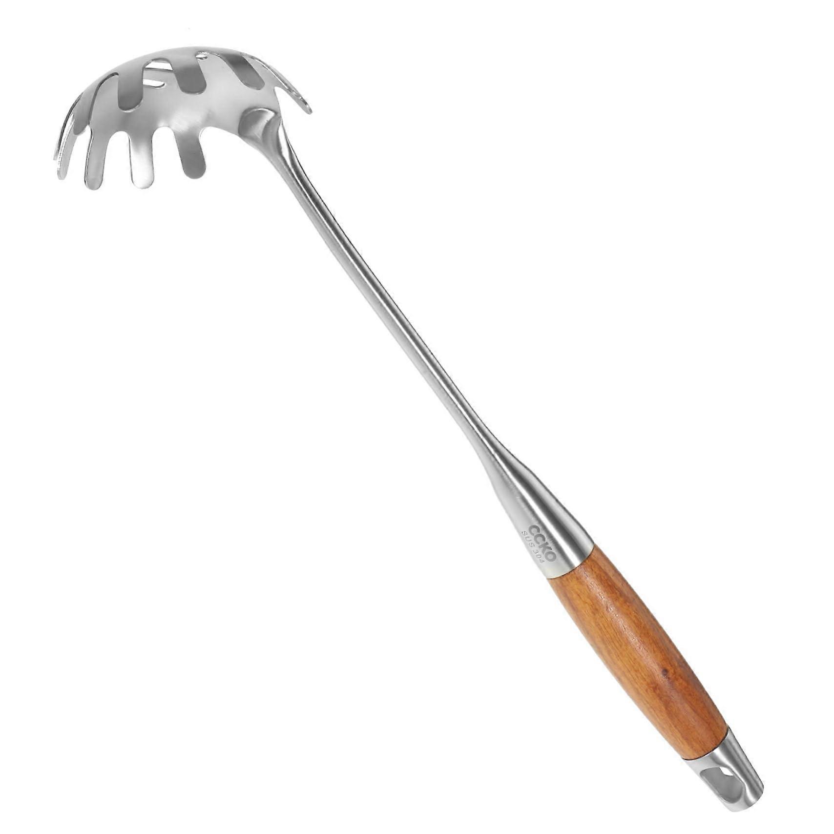Stainless Steel Spaghetti Server with Smooth Finish and Rounded Edges Pasta Serving Spoon for Kitchen