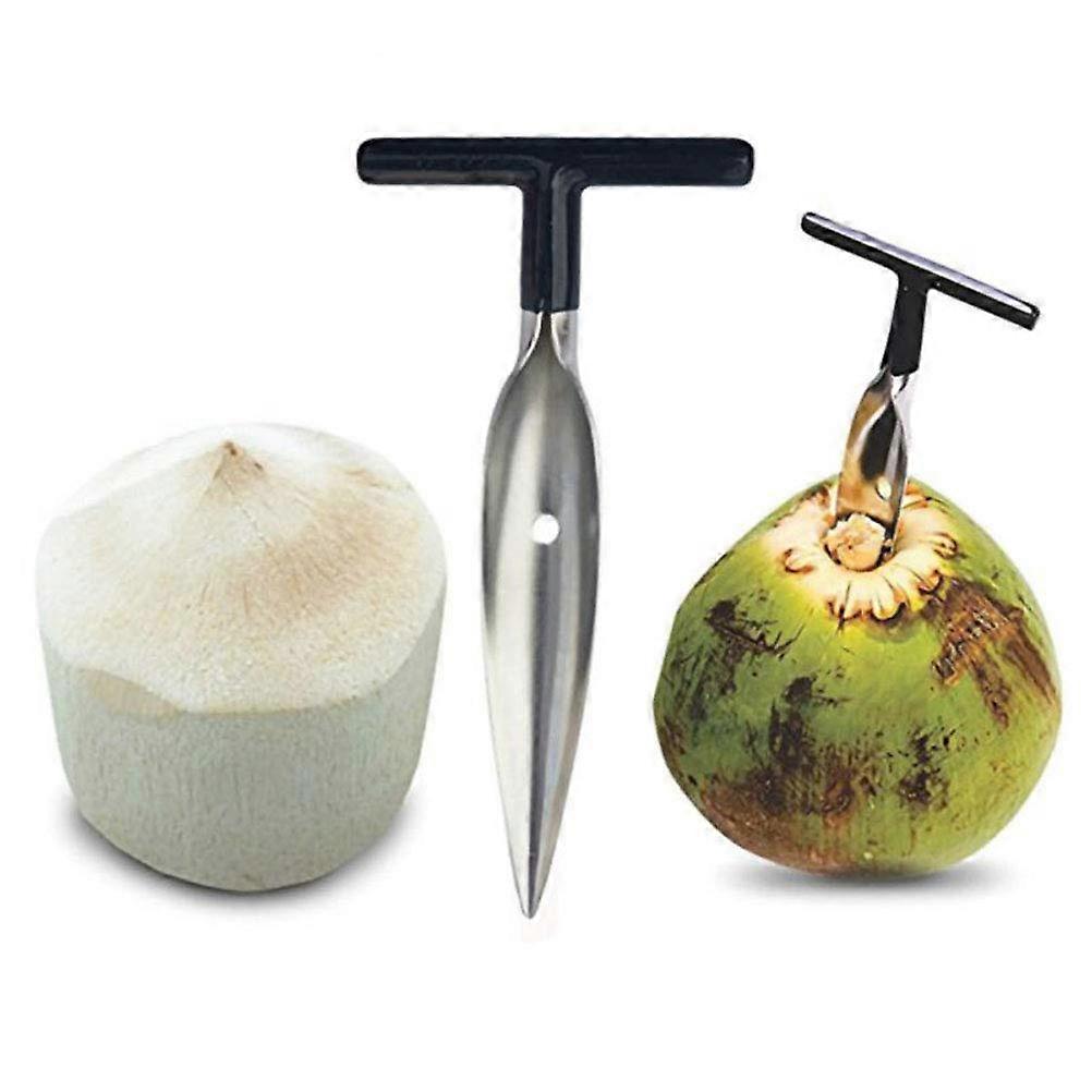 Coconut Opener Tool with Sharp Tip and Comfort Grip for Thai Coconuts and Date Coring