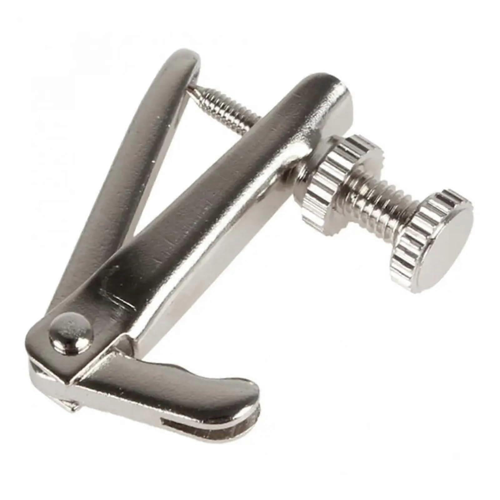 Silver Violin Fine Tuner for 1/4 to 4/4 Size, Rustproof String Adjuster for Precise Control