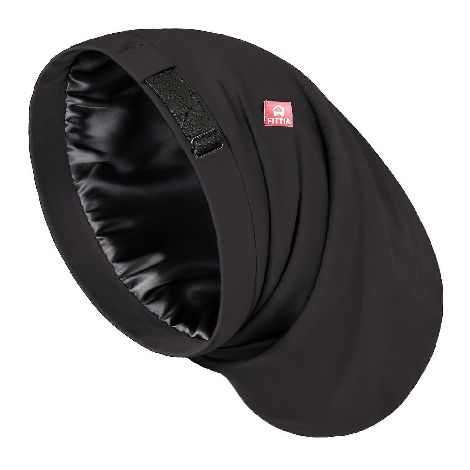 Large Satin Bonnet for Men Sleeping: Loc Cap Dreadlocks for Curly Braids Wave,