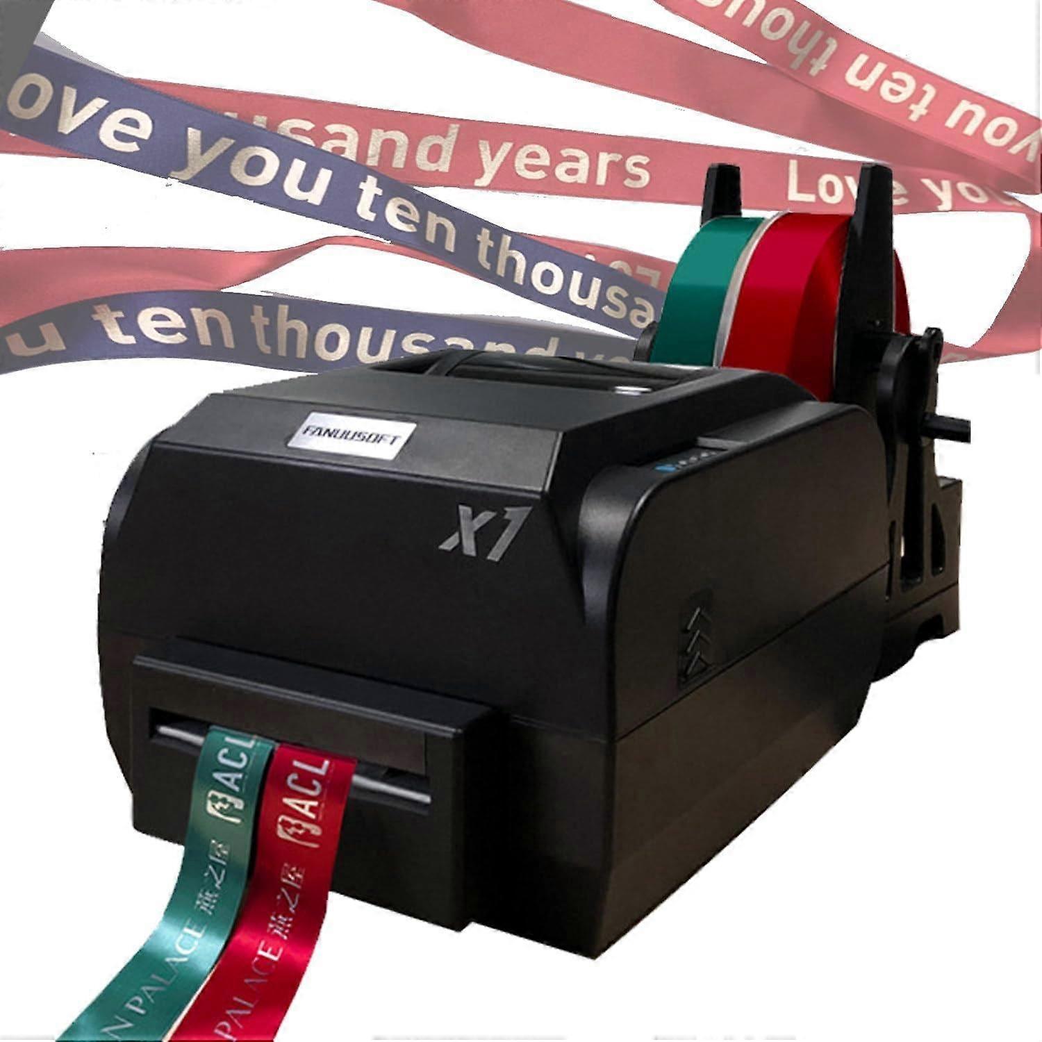 Satin Ribbon Printer 200 DPI Resolution DualRow Output Fast USB PC Control MultiLanguage