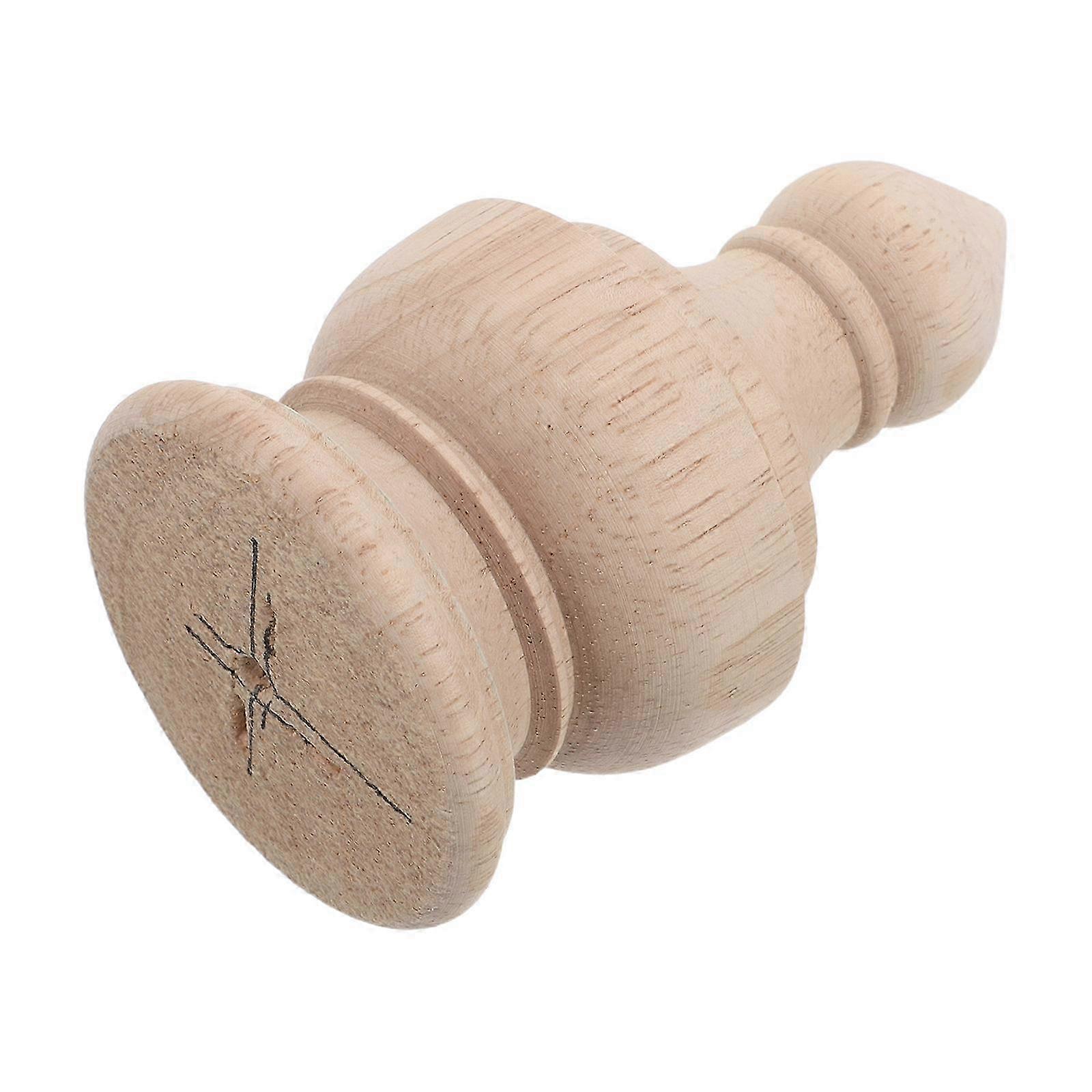 Vintage Rail Column Cap for Handrails Unfinished Solid Wood Finial