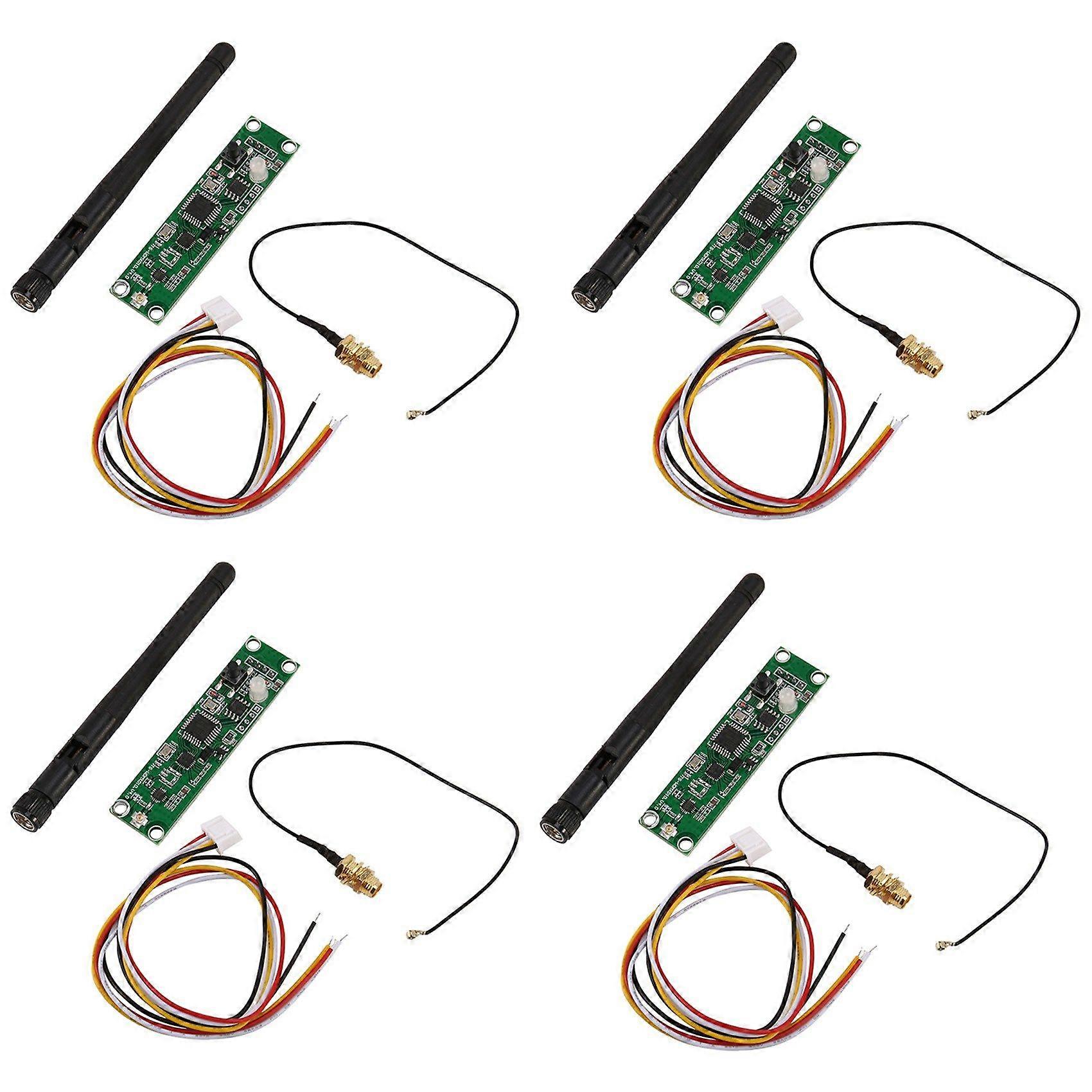 4X DMX512 2.4G LED Wireless Light Module LEDs PCB Transmitter Receiver with Controller Antenna