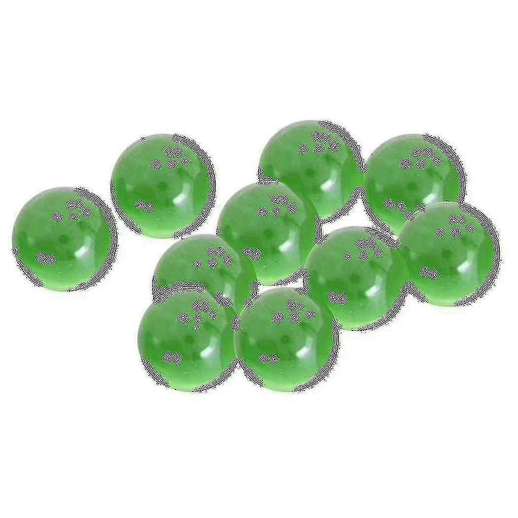10 Pcs 16mm Green Glass Marbles Toy