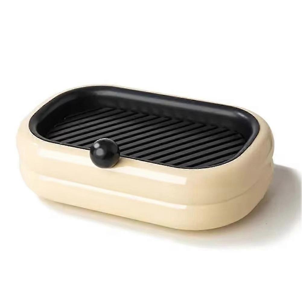 Self-Adhesive Soap Holder, Wall-Mounted Drainage Soap Box A