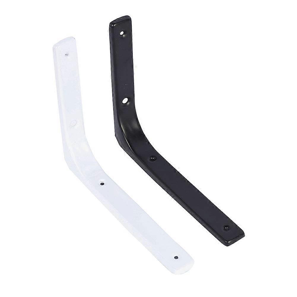 Heavy Duty Black Floating Shelf Brackets, Wall Mounted L Angle Triangle Support, 150kg Load