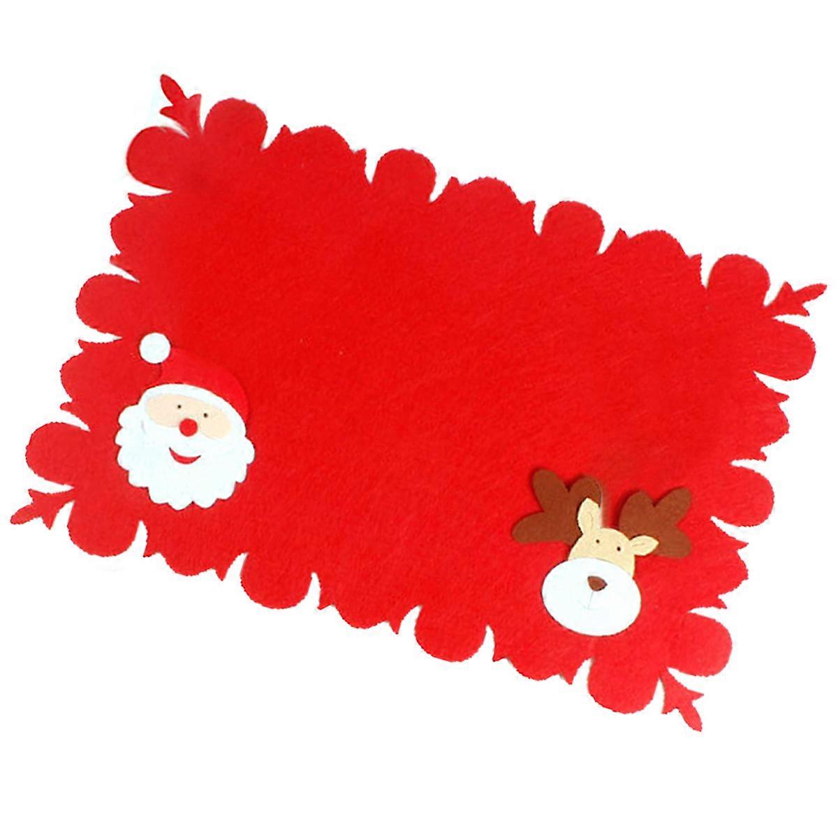 Christmas Table Mats Table Mat for Dinner Party Red Festive Pattern
