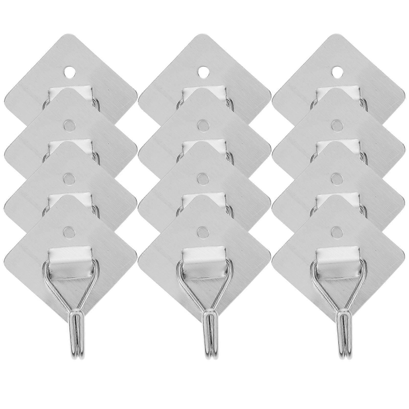 Bathroom Wall Hooks Stainless Steel Hooks for Home Use 48Pcs Pack